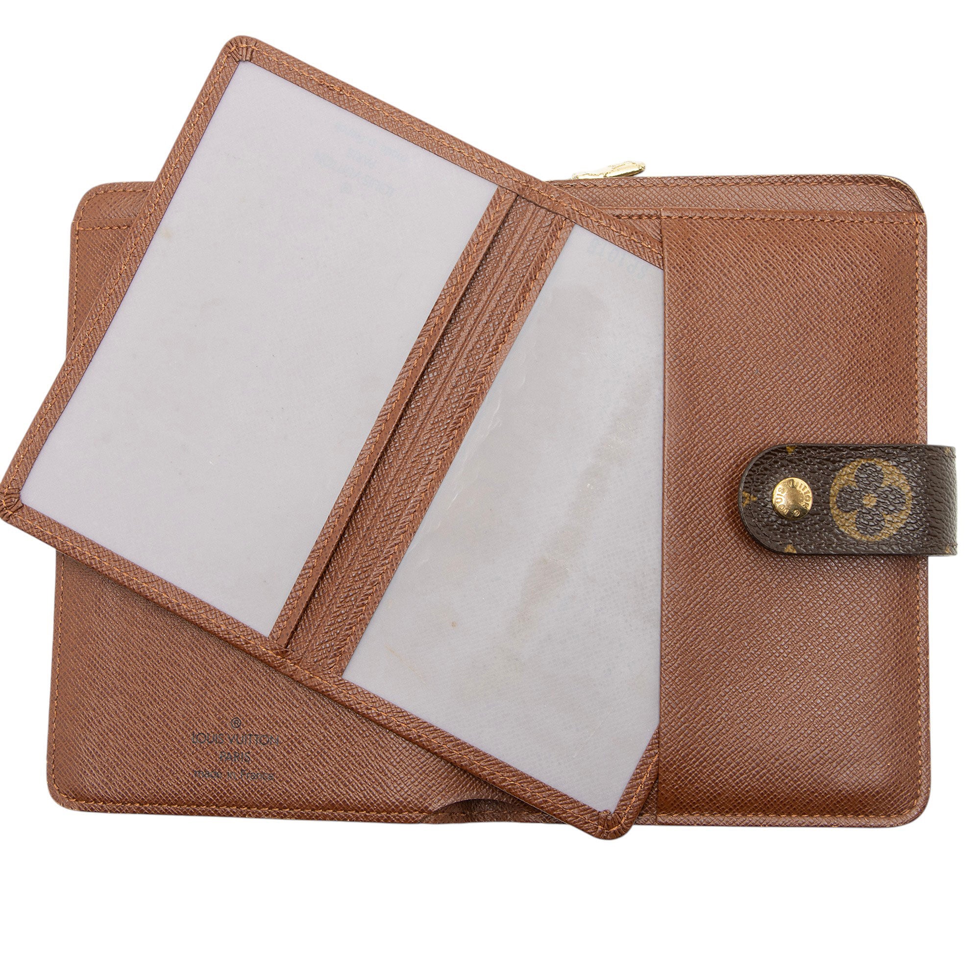 Louis Vuitton Vintage Monogram Canvas Porte Papier Zipper Wallet
