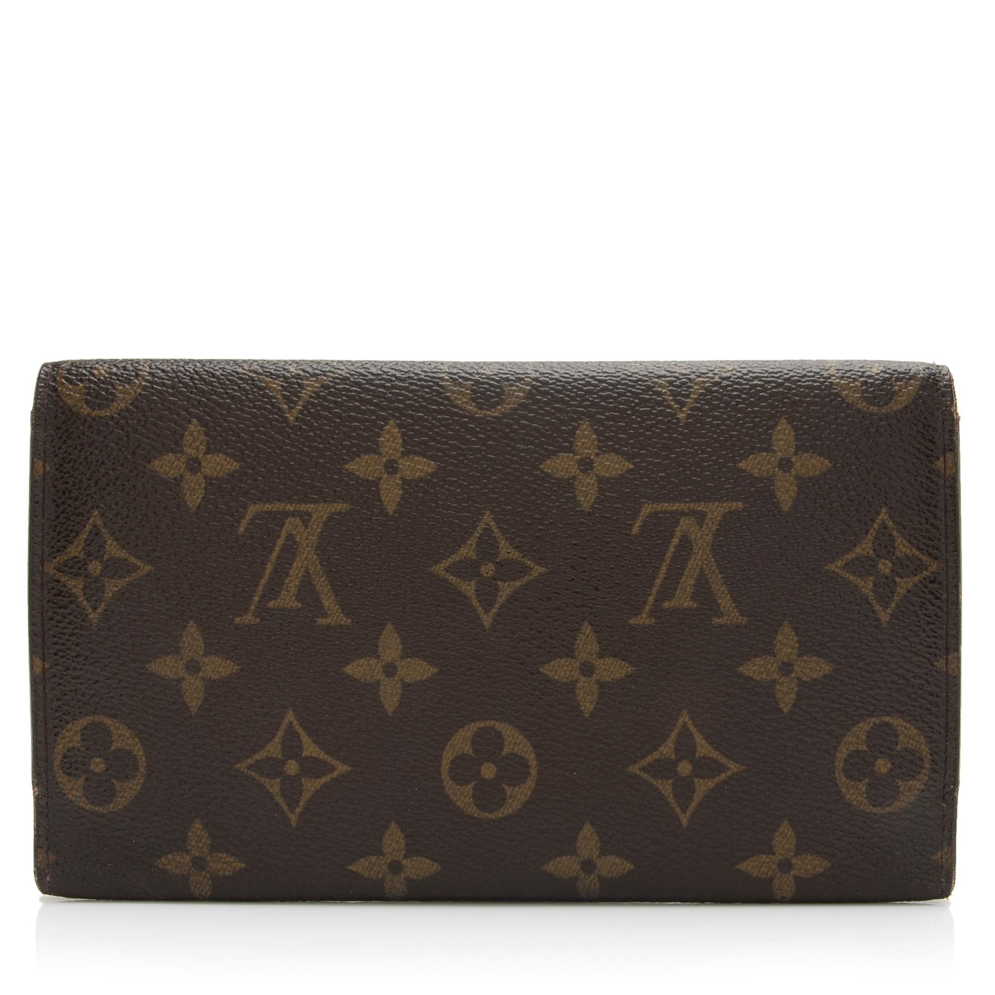 Louis Vuitton Vintage Monogram Canvas Porte Tresor International Wallet (SHF-VIGaP0)
