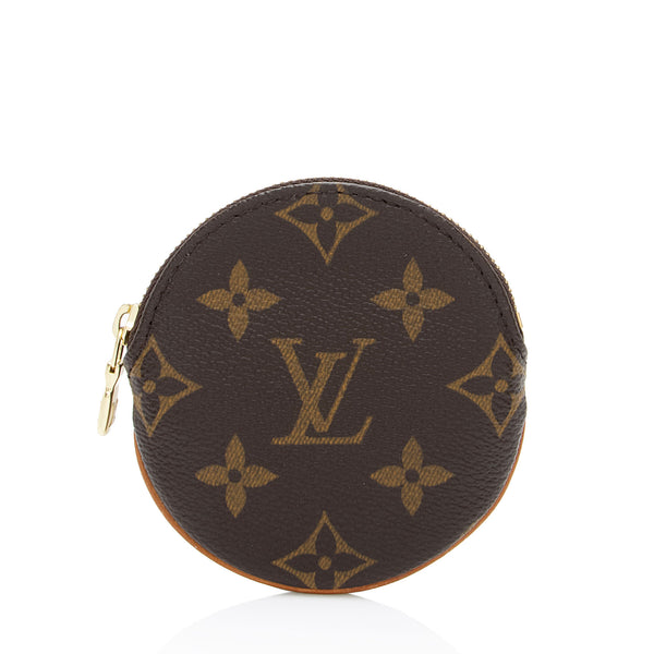 Louis Vuitton Vintage Monogram Canvas Round Coin Pouch (SHF-Rw8pvy)