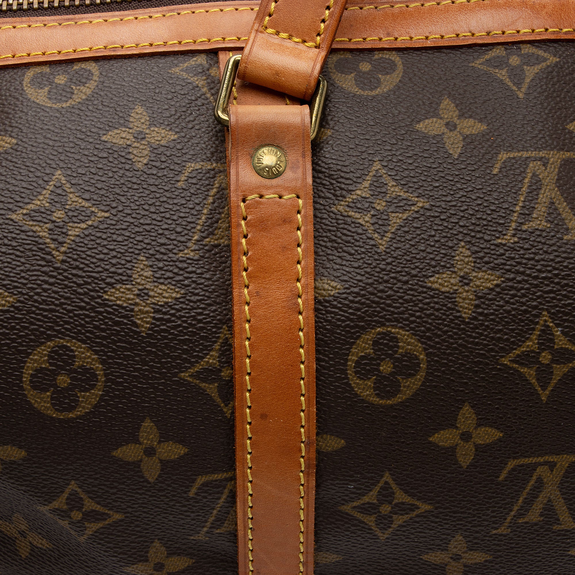 Louis Vuitton Vintage Monogram Canvas Sac Souple 35 Duffle Bag (SHF-z8
