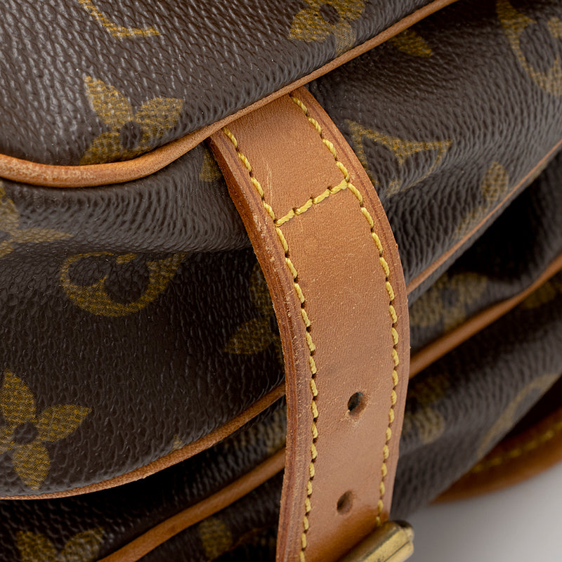 Authentic Vintage Louis Vuitton Double Sided Saumur Brown Monogram Bag