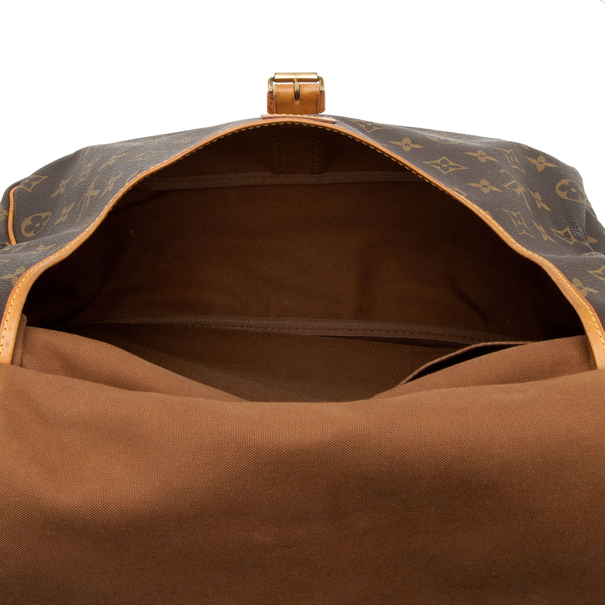 Louis Vuitton Vintage Monogram Canvas Saumur 35 Messenger Bag (SHF-Tk3PjK)