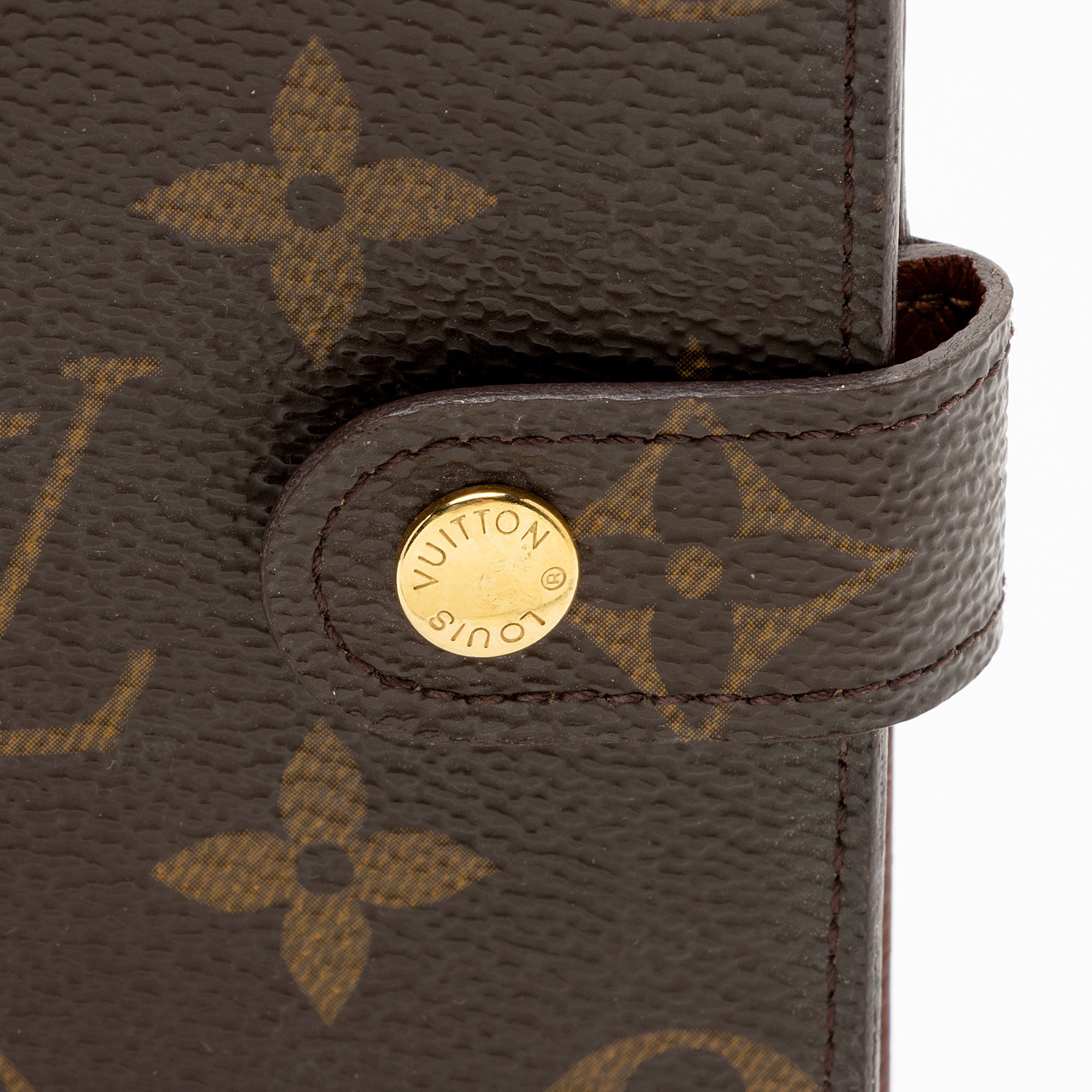 Louis Vuitton Vintage Monogram Canvas Small Ring Agenda Cover (SHF-FnpXRL)