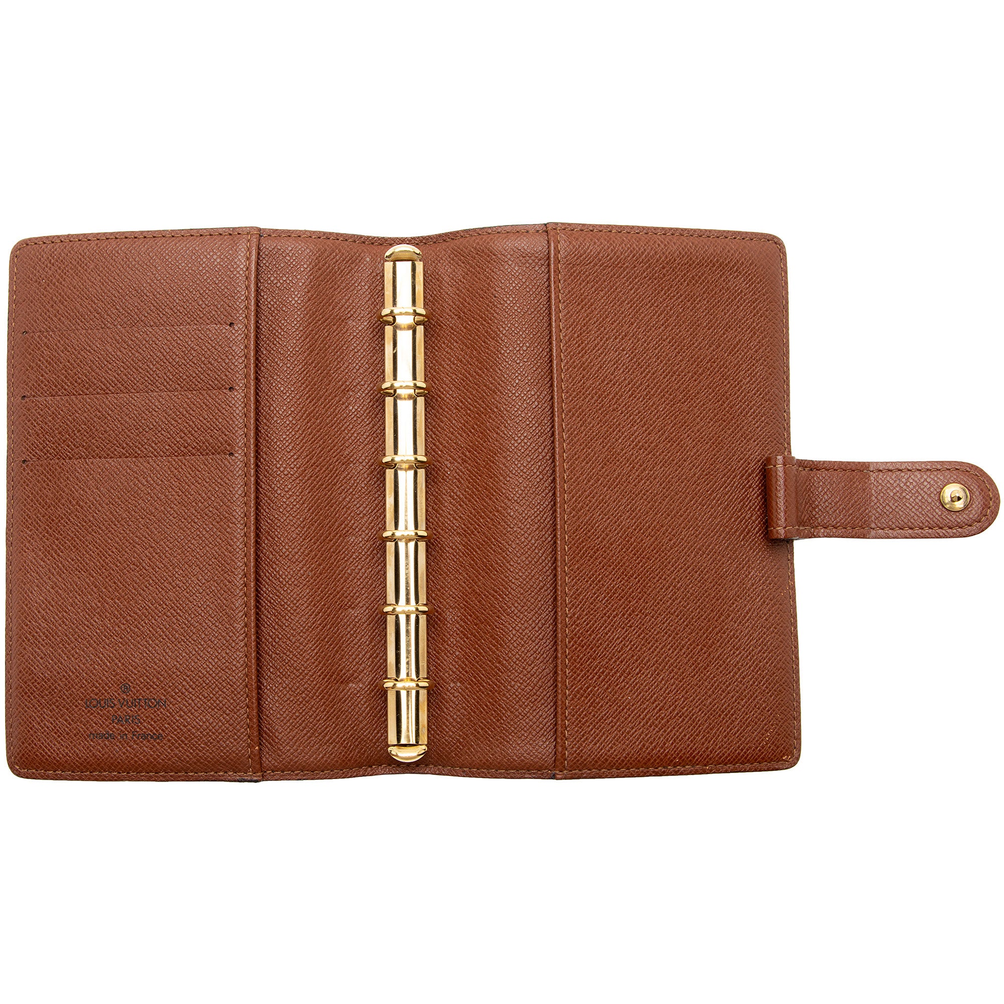 Louis Vuitton Vintage Monogram Canvas Small Ring Agenda Cover (SHF-FnpXRL)
