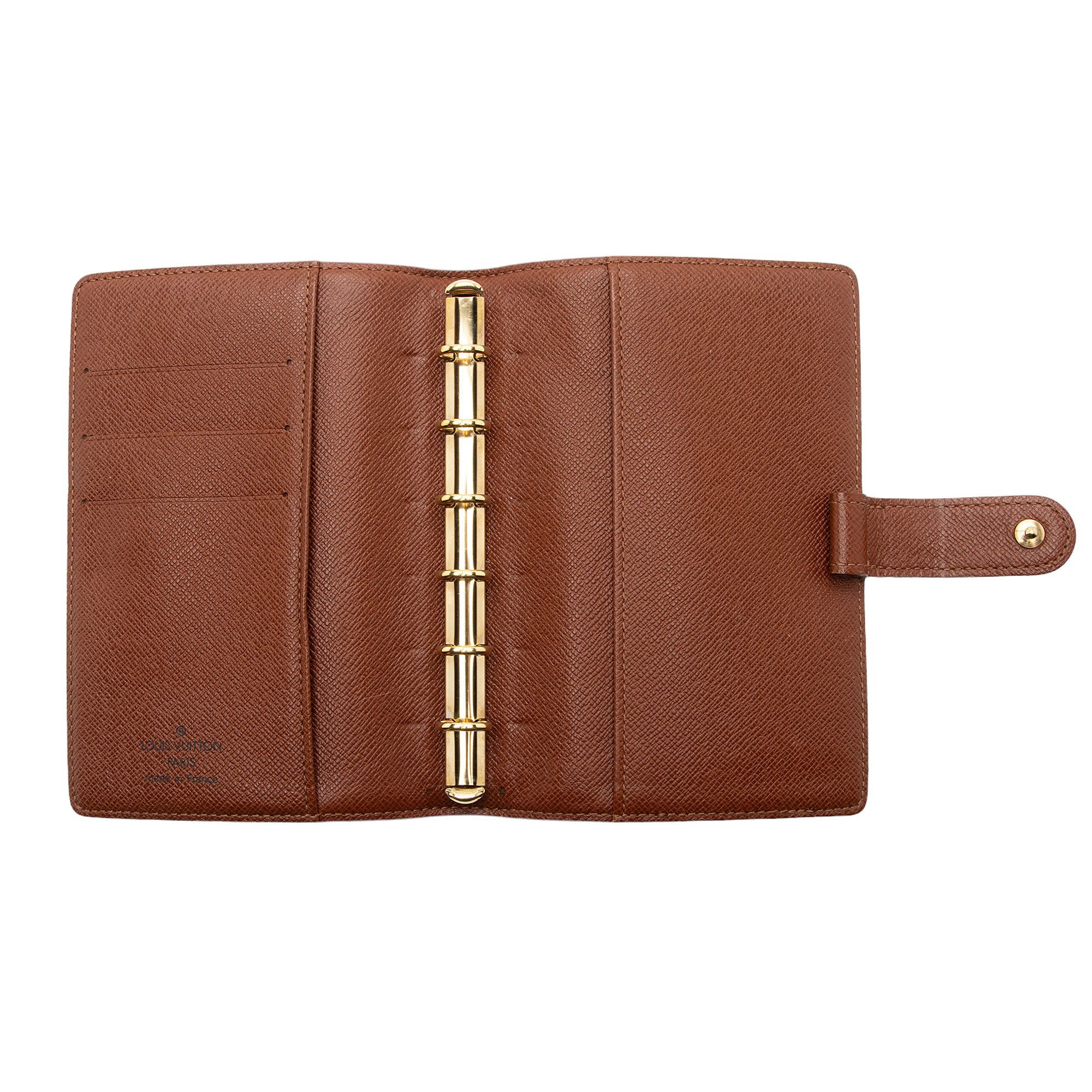 Louis Vuitton Vintage Monogram Canvas Small Ring Agenda Cover (SHF-t7bly3)