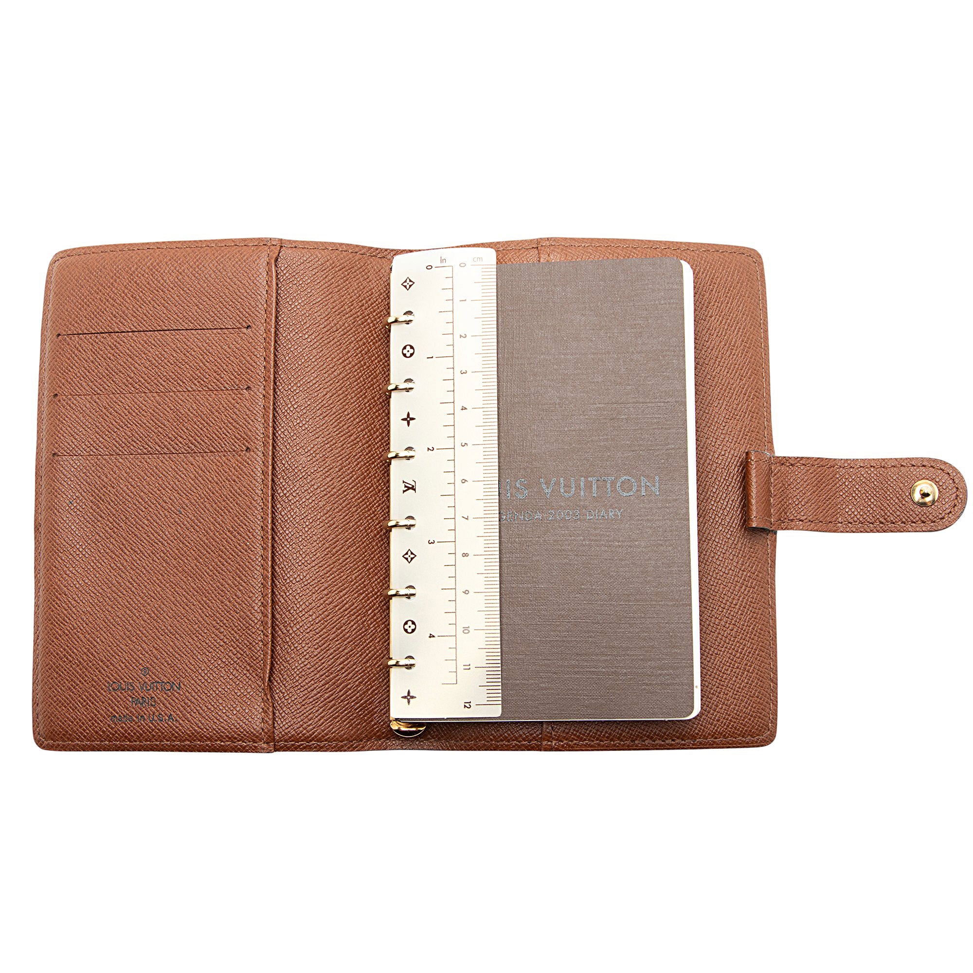 Louis Vuitton Vintage Monogram Canvas Small Ring Agenda Cover