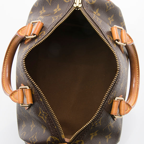Louis Vuitton Vintage Monogram Canvas Speedy 25 Satchel (SHF-bsR58g)