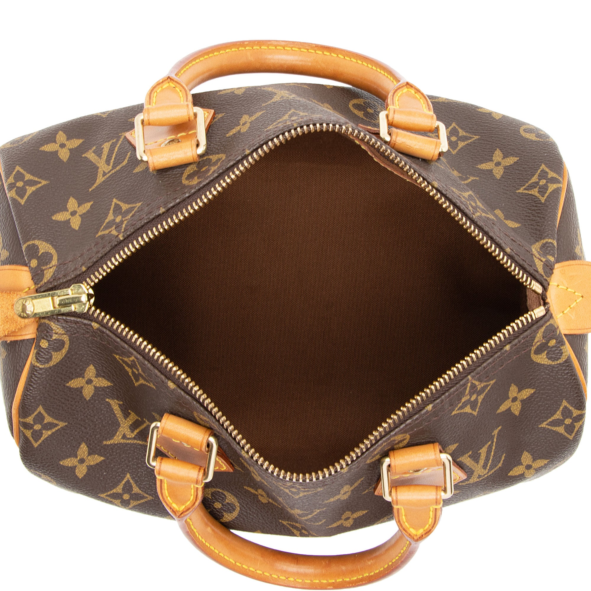 Louis Vuitton Vintage Monogram Canvas Speedy 25 Satchel (SHF-vnaAGt)