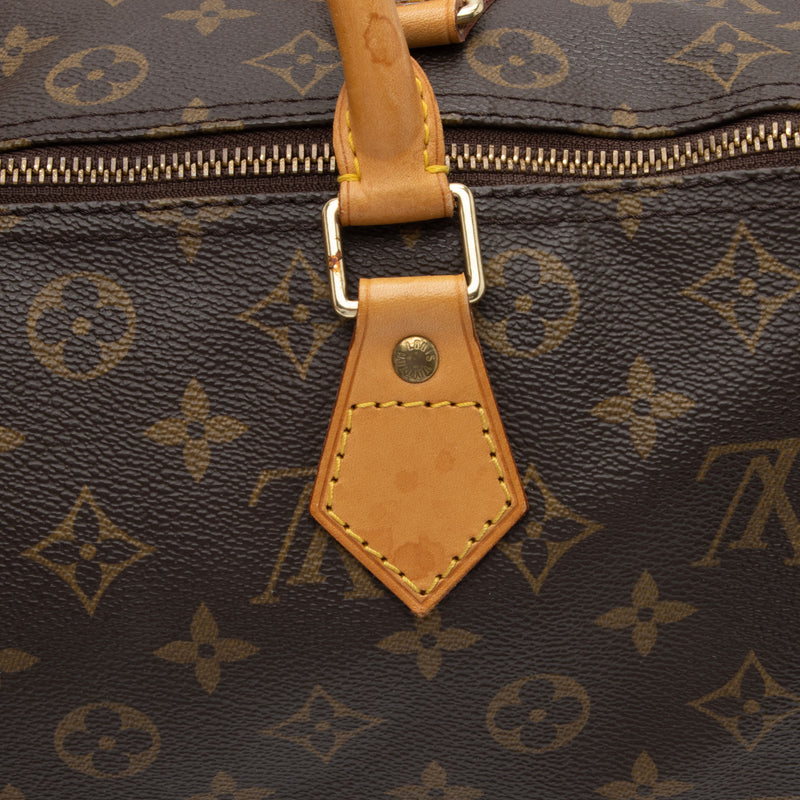 Louis Vuitton Vintage Monogram Coated Canvas Speedy 30 Handbag Brown