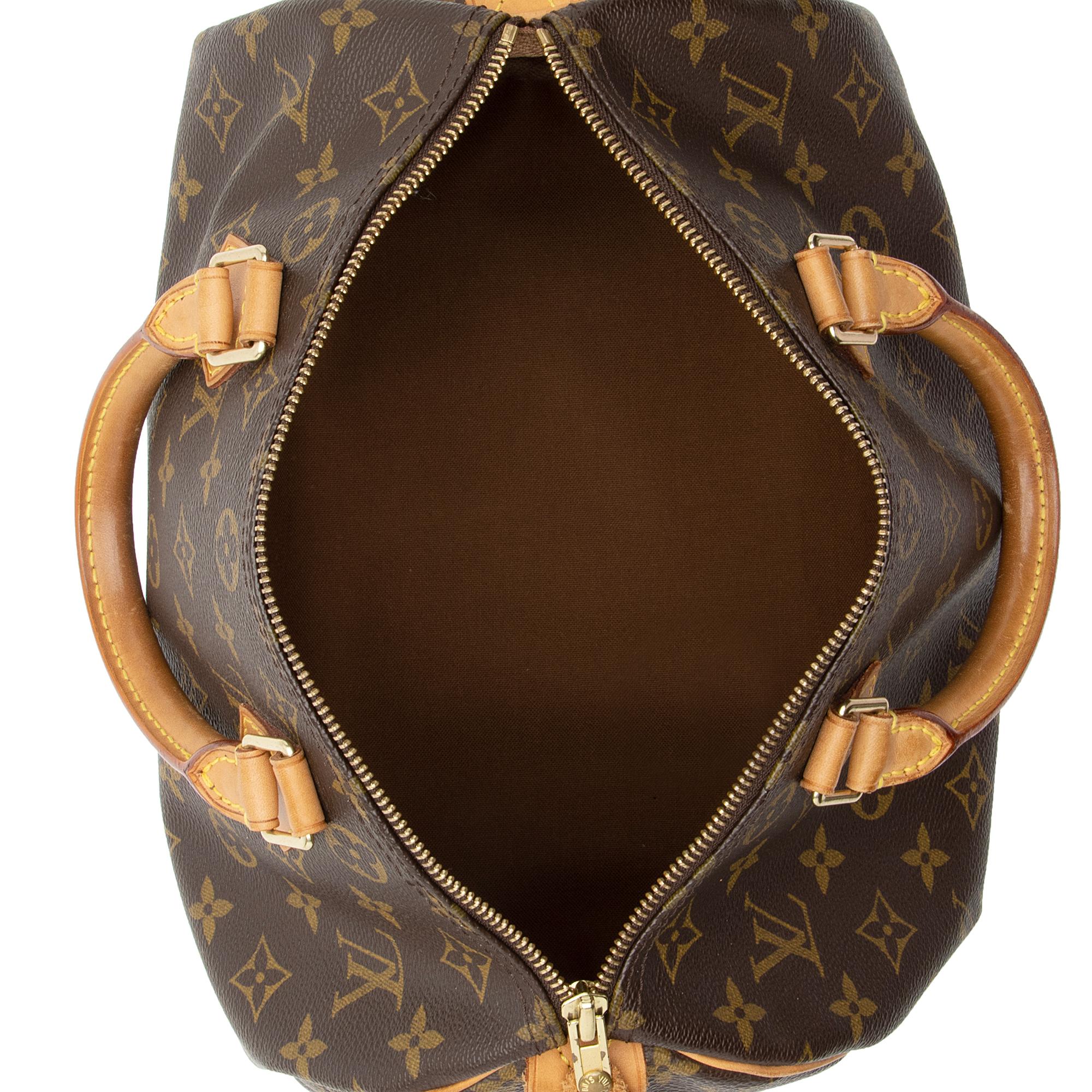 Louis Vuitton Vintage Monogram Canvas Speedy 30 Satchel (SHF-gWwiX8)