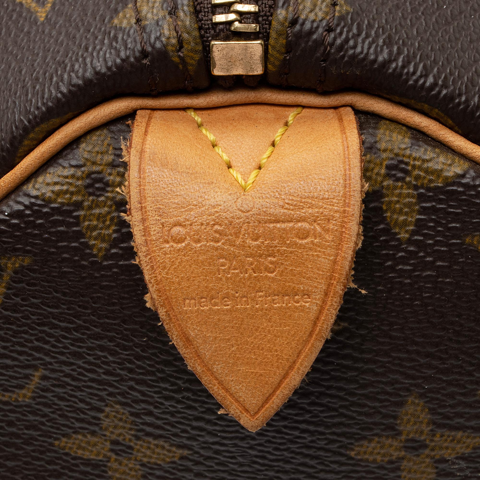 Louis Vuitton Vintage Monogram Canvas Speedy 30 Satchel (SHF-gWwiX8)