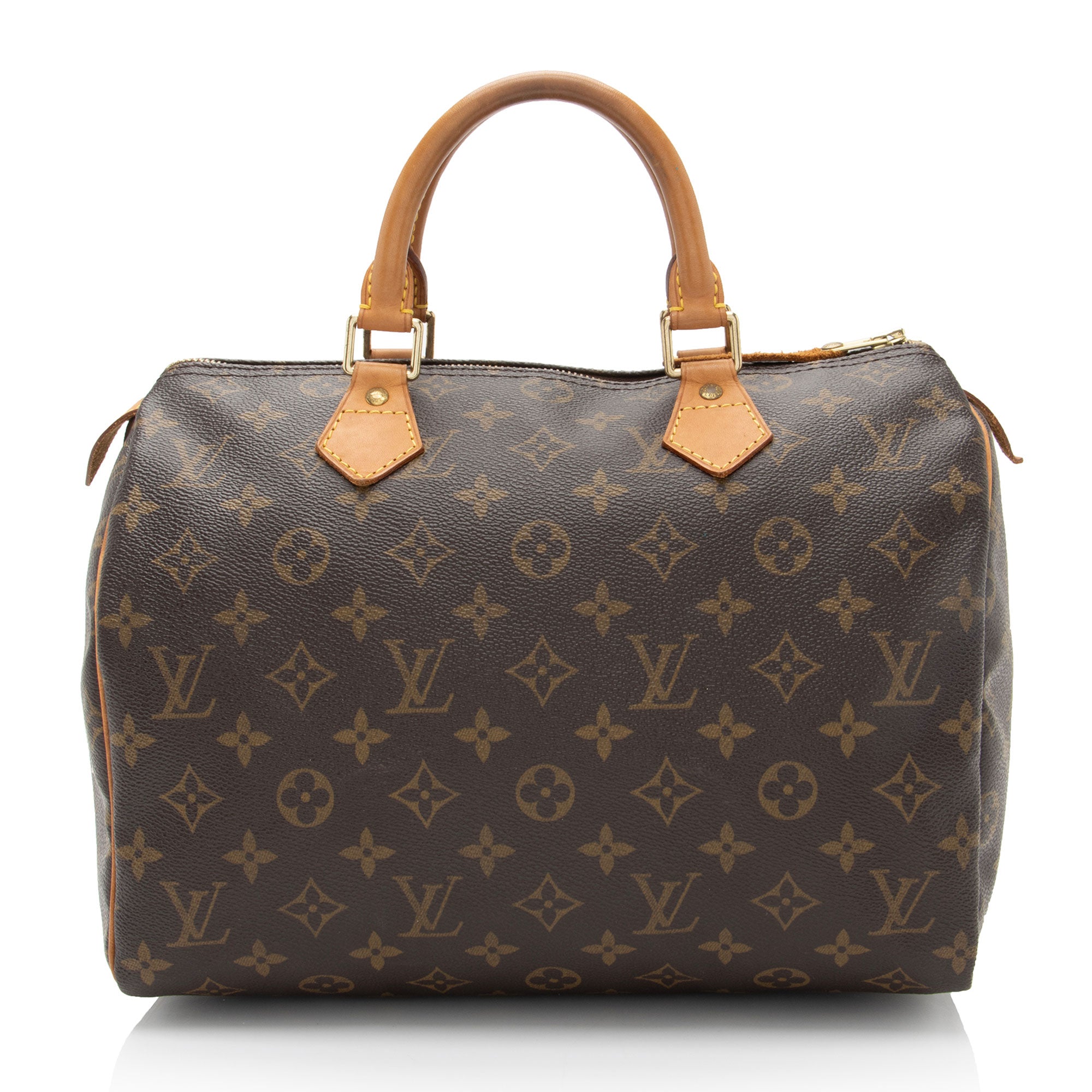 Louis Vuitton Vintage Monogram Canvas Speedy 30 Satchel (SHF-nvsklM)