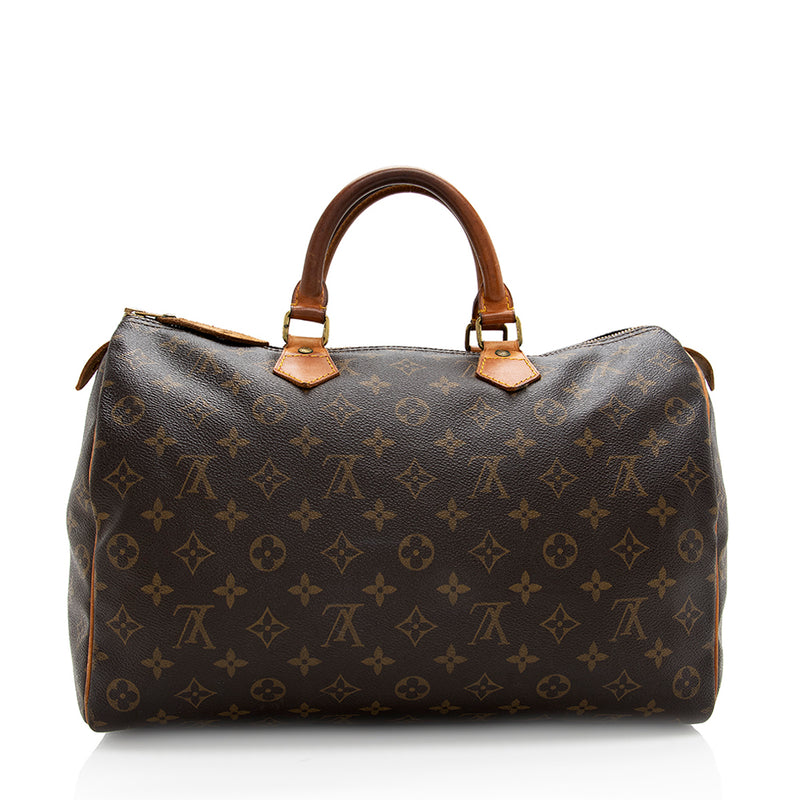 Louis Vuitton Speedy 35 handbag in brown canvas