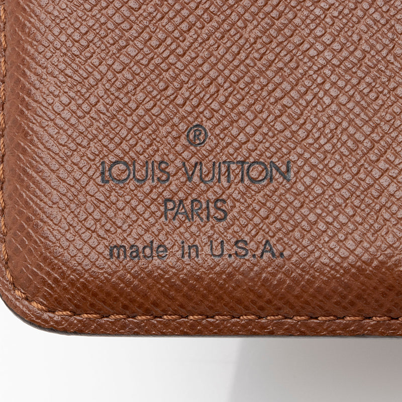 Authentic Louis Vuitton Classic Monogram Large Compact Wallet