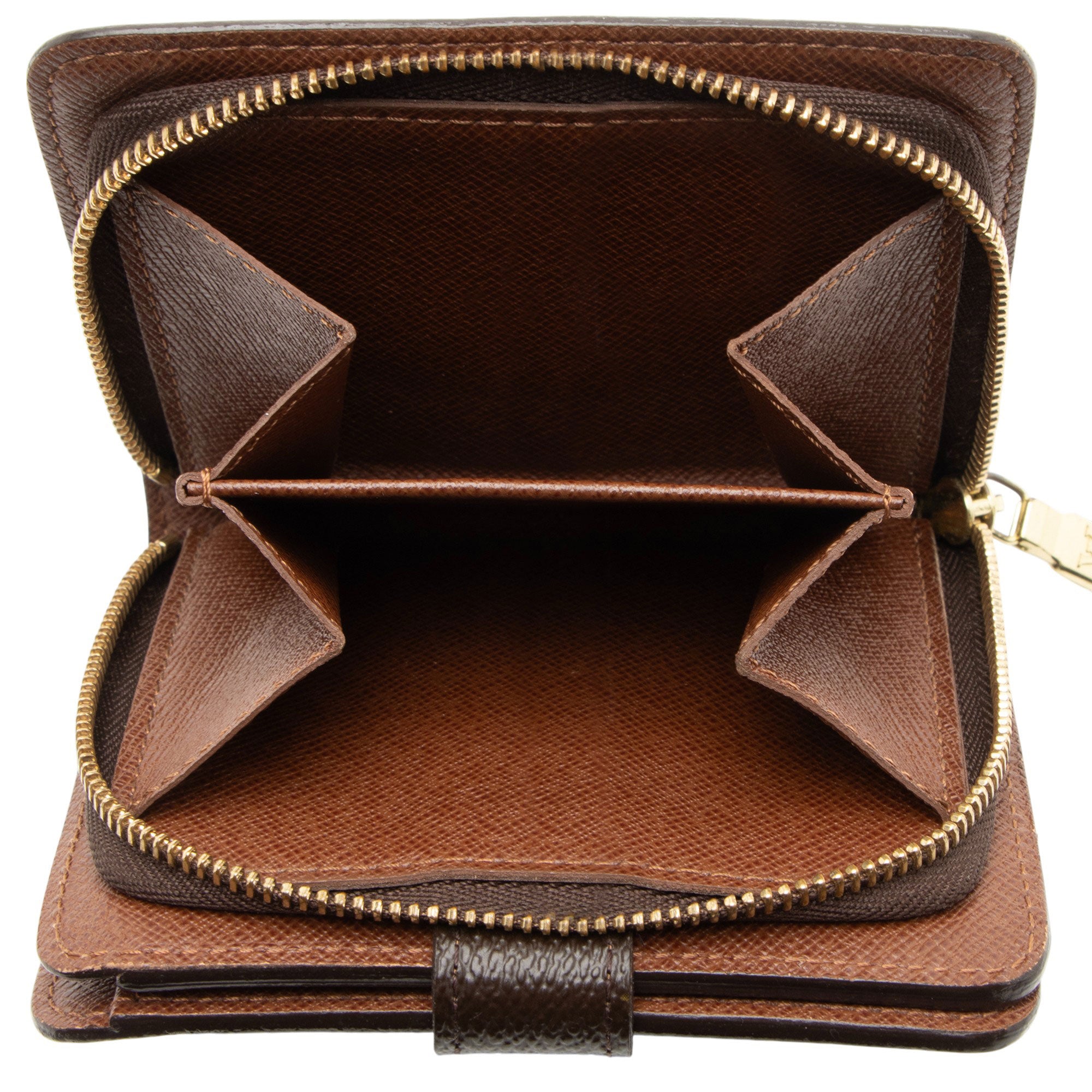 Louis Vuitton Vintage Monogram Canvas Zipped Compact Wallet