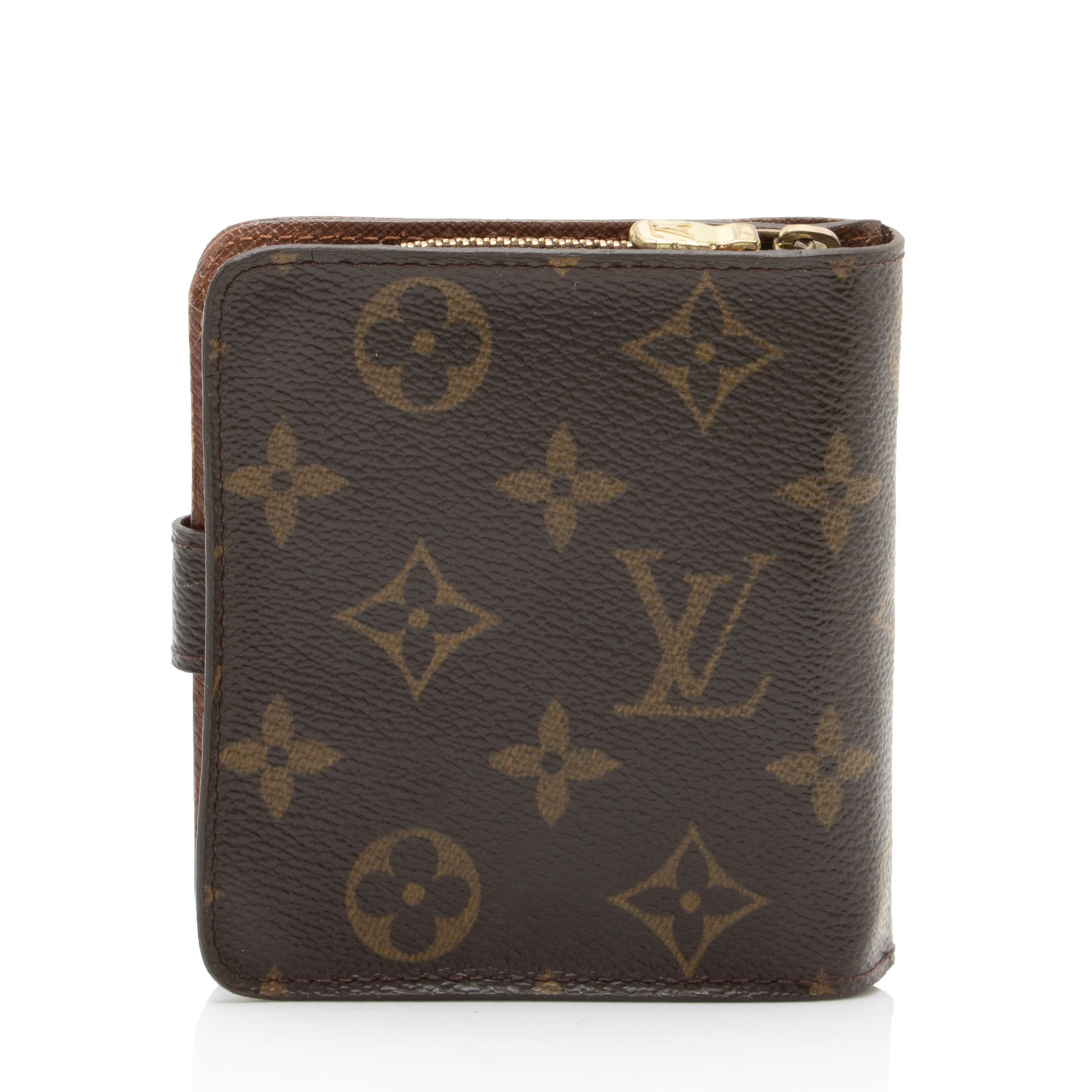 Louis Vuitton Vintage Monogram Canvas Zipped Compact Wallet