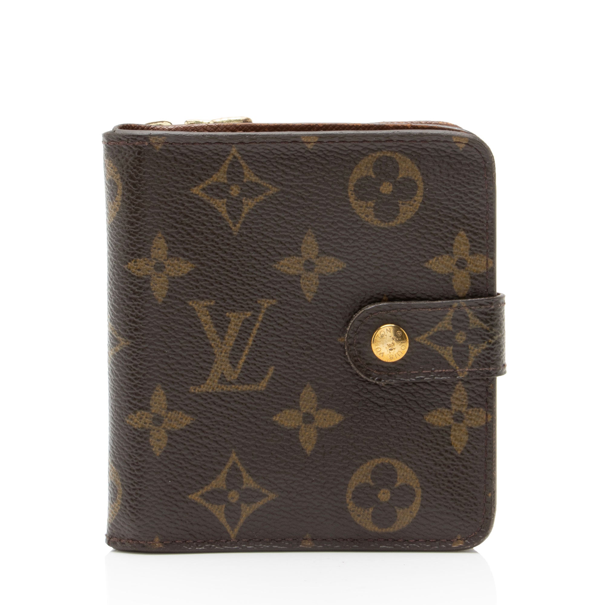 Louis Vuitton Vintage Monogram Canvas Zipped Compact Wallet
