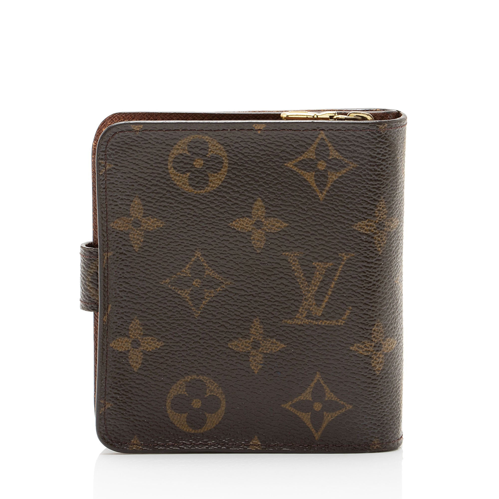 Louis Vuitton Vintage Monogram Canvas Zipped Compact Wallet