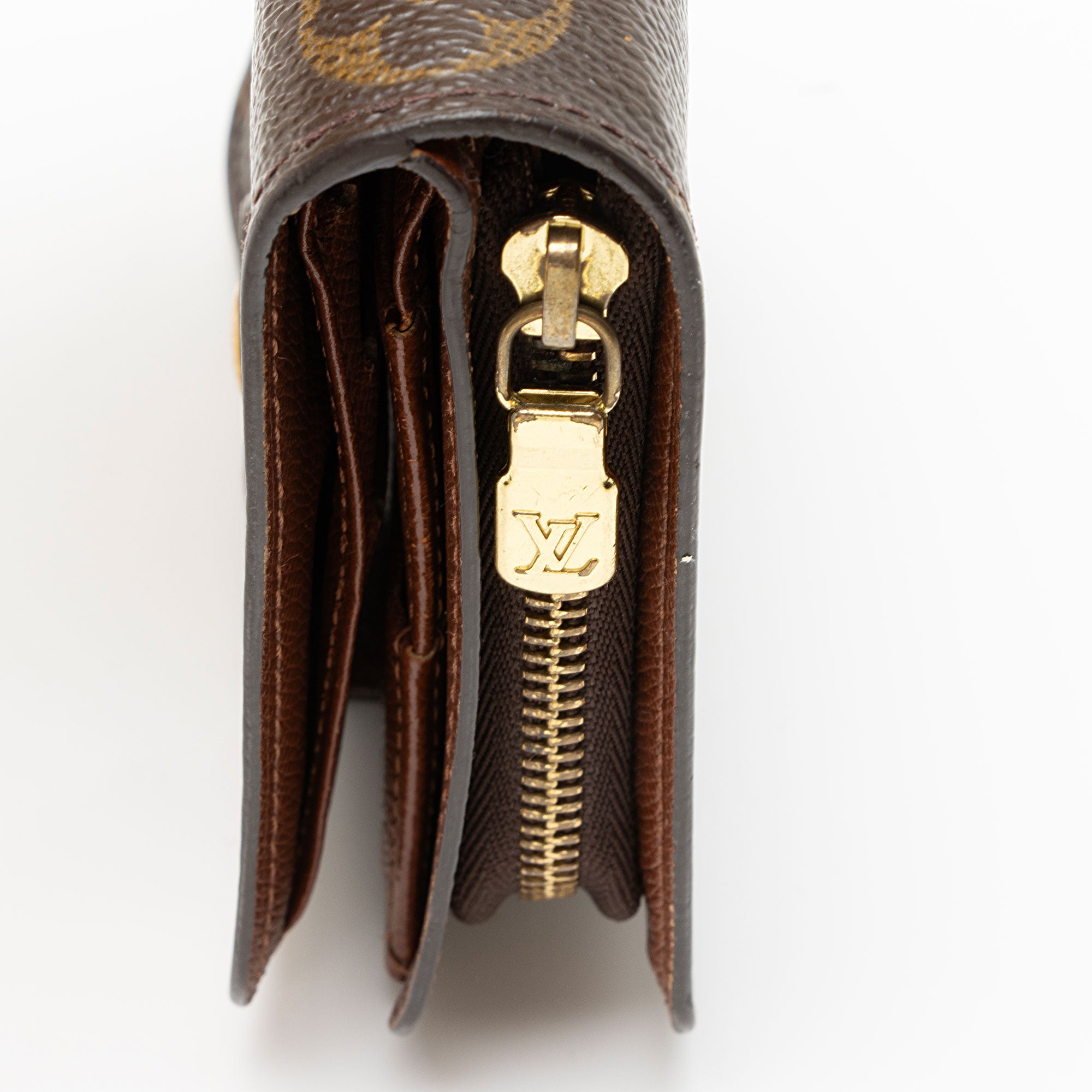 Louis Vuitton Vintage Monogram Canvas Zipped Compact Wallet