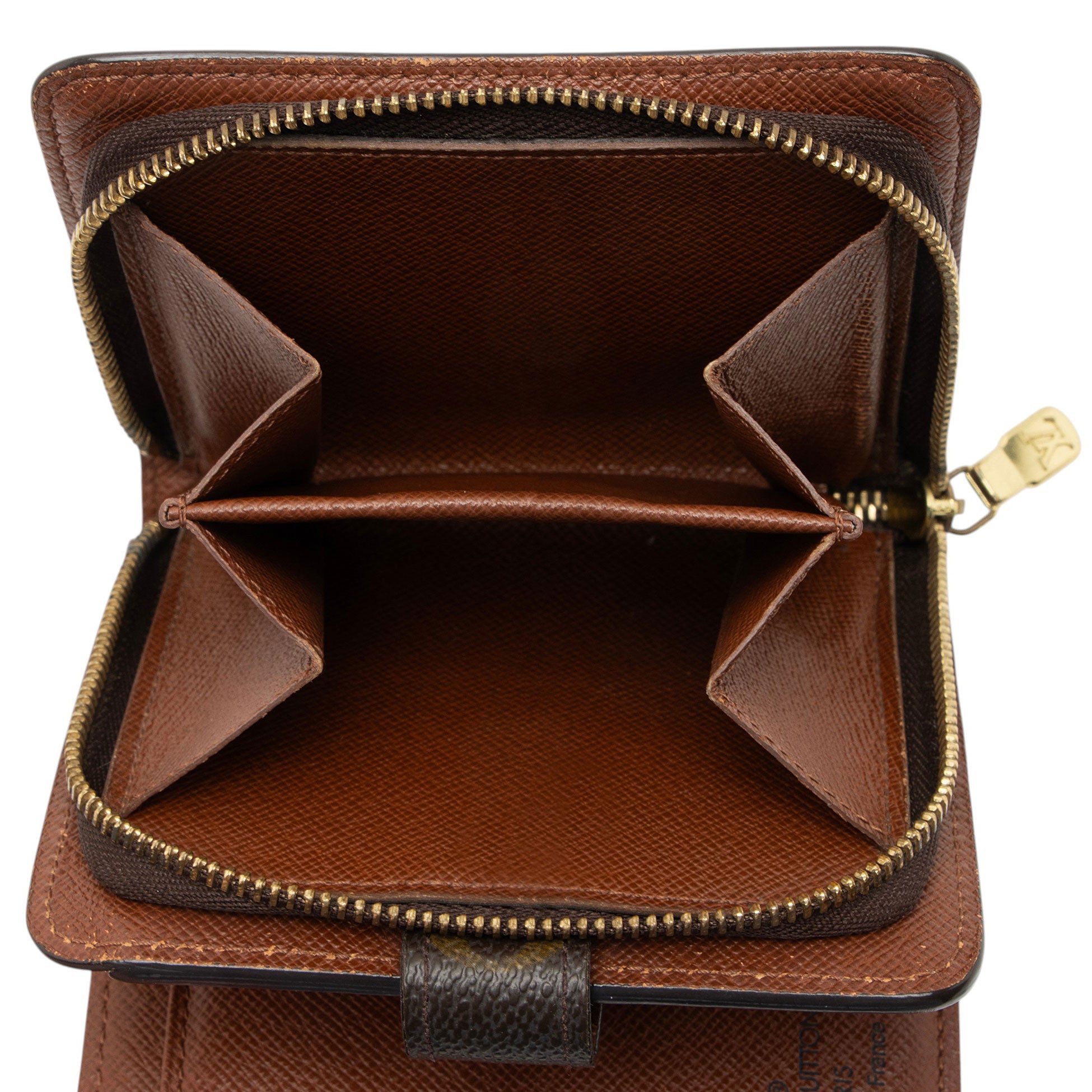 Louis Vuitton Vintage Monogram Canvas Zipped Compact Wallet