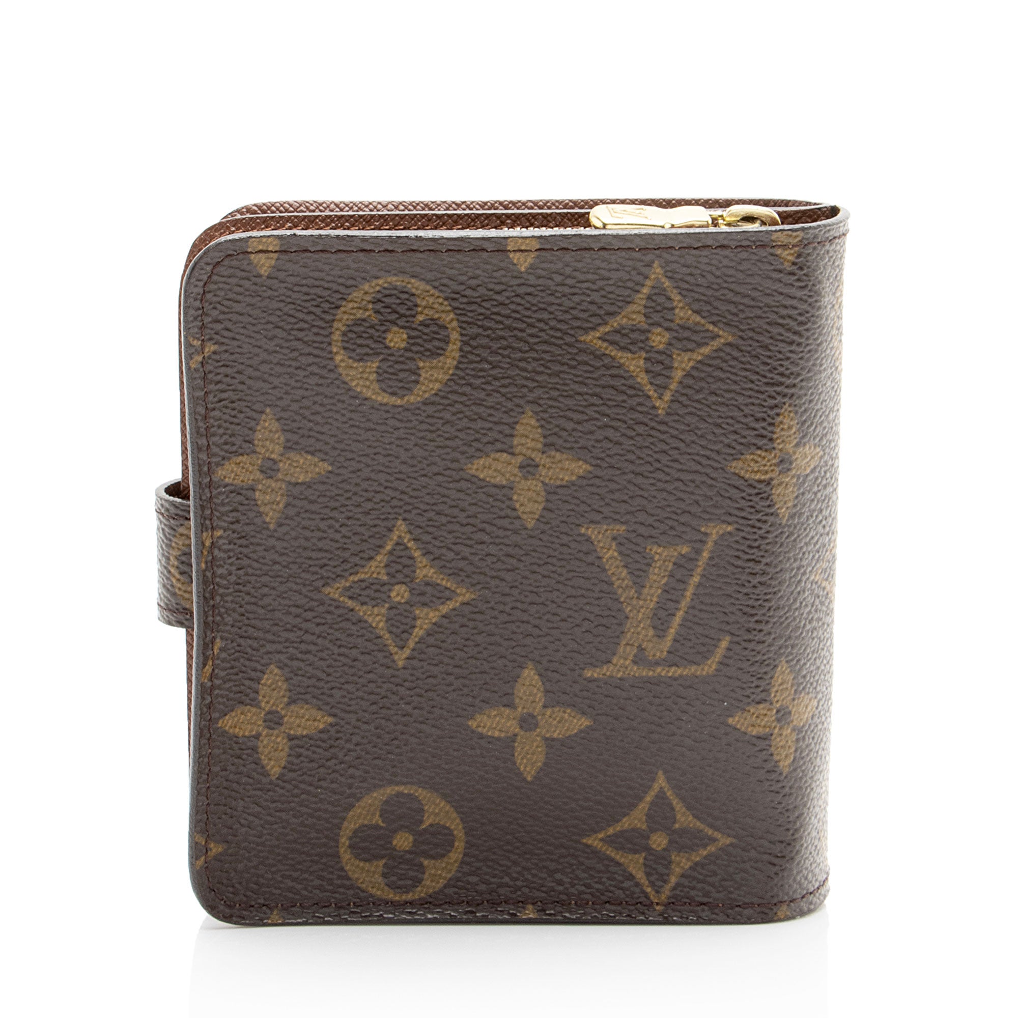 Louis Vuitton Vintage Monogram Canvas Zipped Compact Wallet