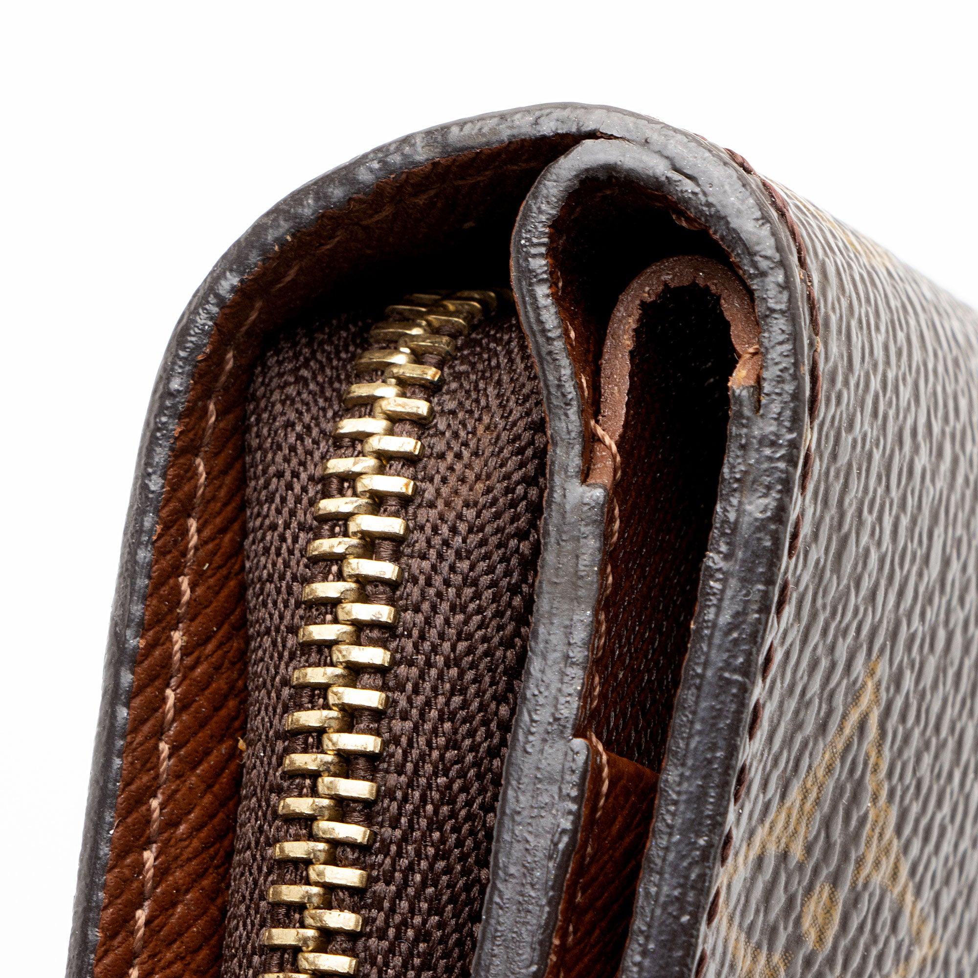 Louis Vuitton Vintage Monogram Canvas Zipped Compact Wallet