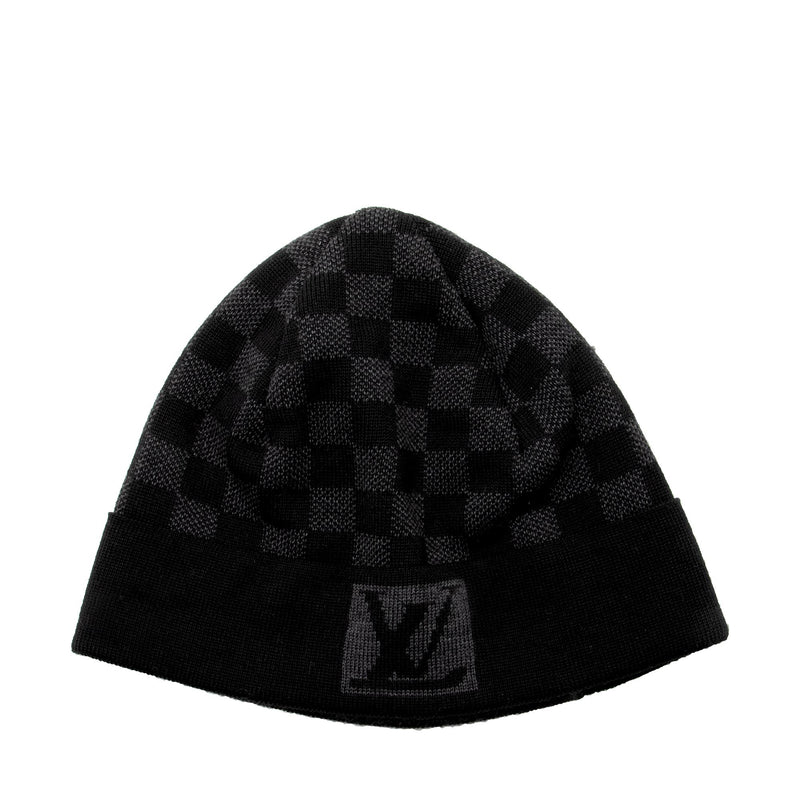 Louis Vuitton Damier Petit Wool Beanie - Grey Hats, Accessories