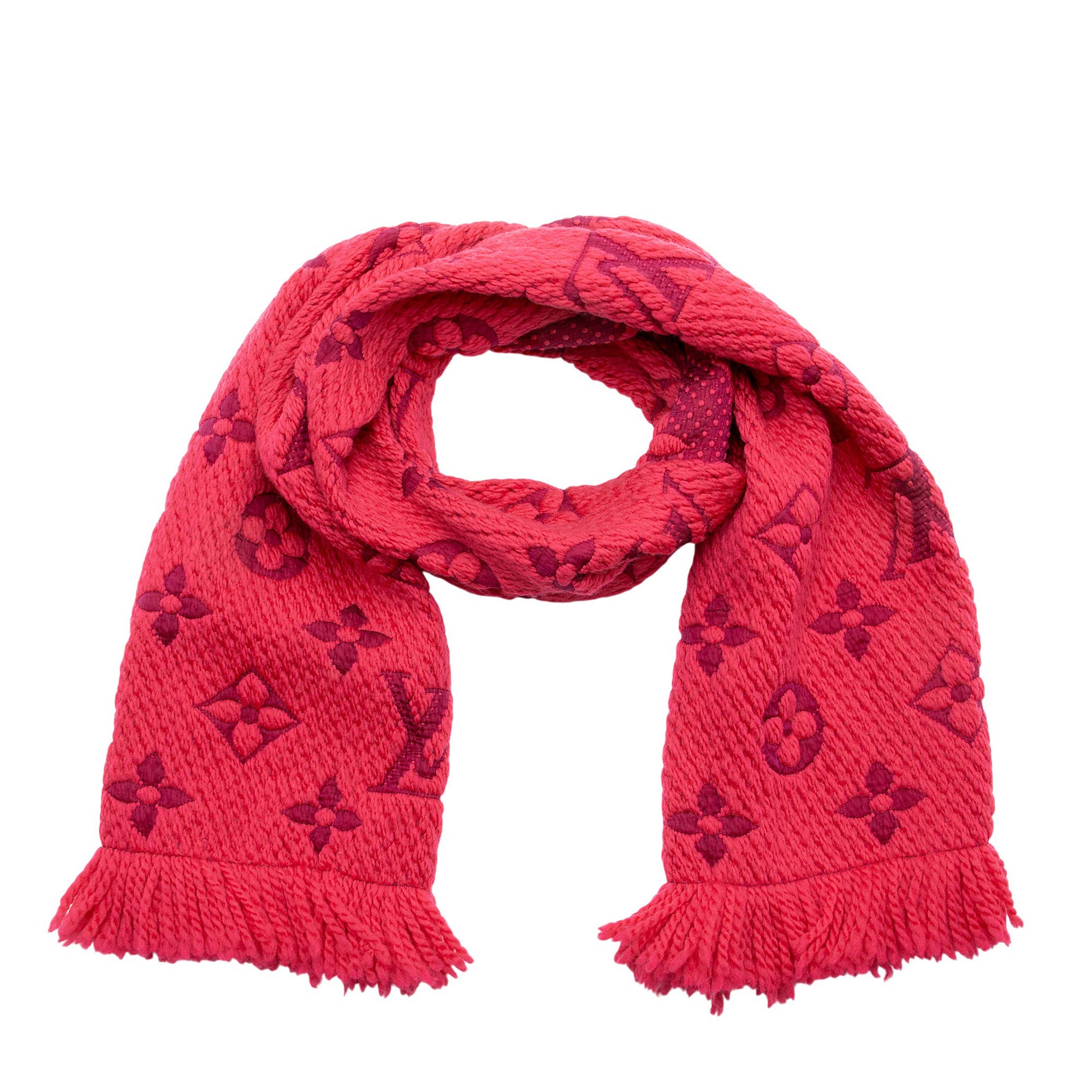 Louis Vuitton Wool Silk Logomania Scarf