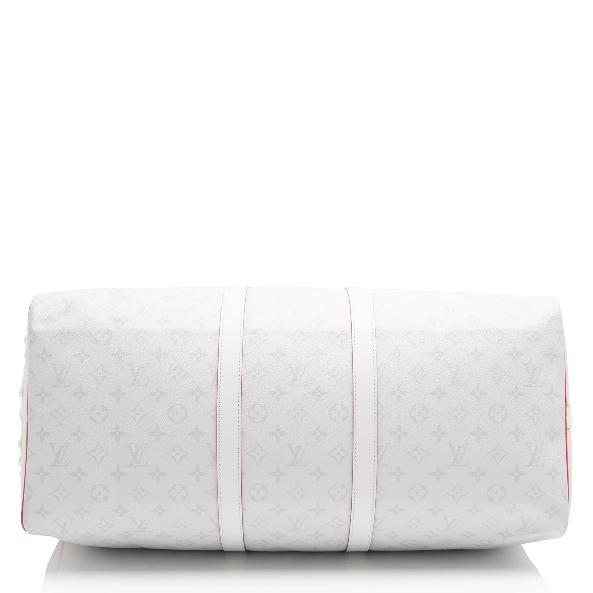 Louis Vuitton X NBA Monogram Chalk Keepall Bandouliere 55 Duffle (SHF-JmygZc)