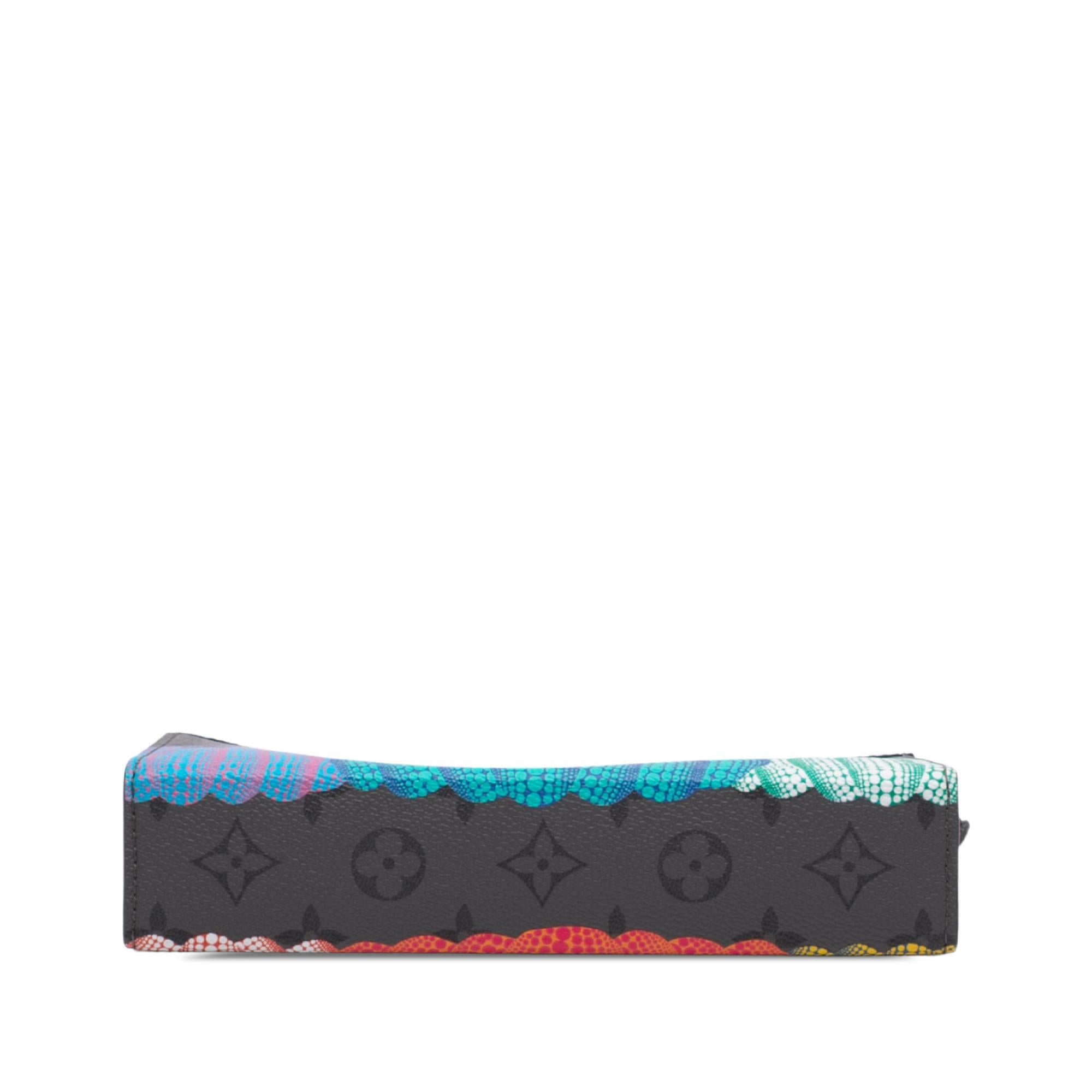 Louis Vuitton Yayoi Kusama Monogram Eclipse Reverse Pumpkin Wearable Wallet