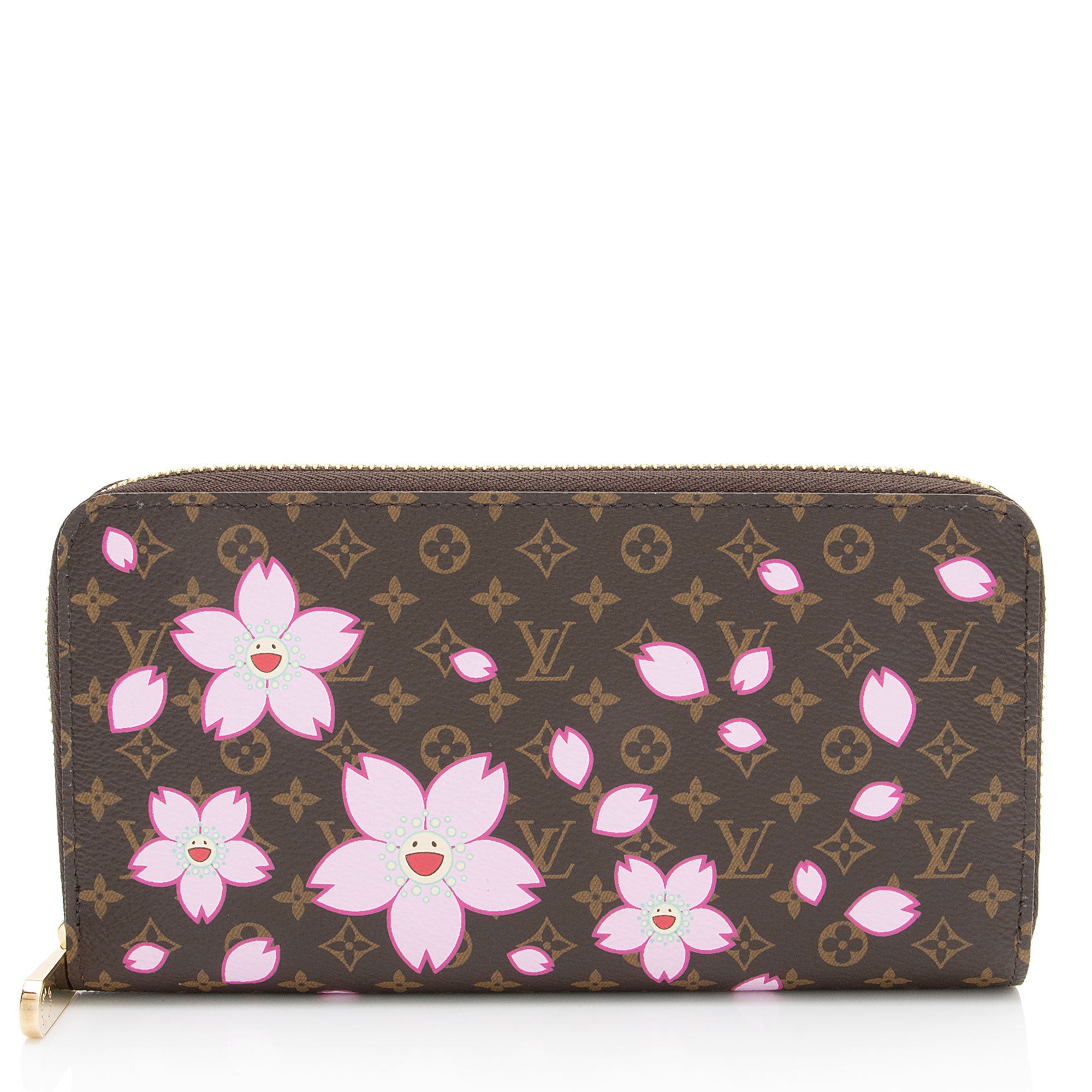 Louis Vuitton x TM Monogram Canvas Cherry Blossom Zippy Wallet