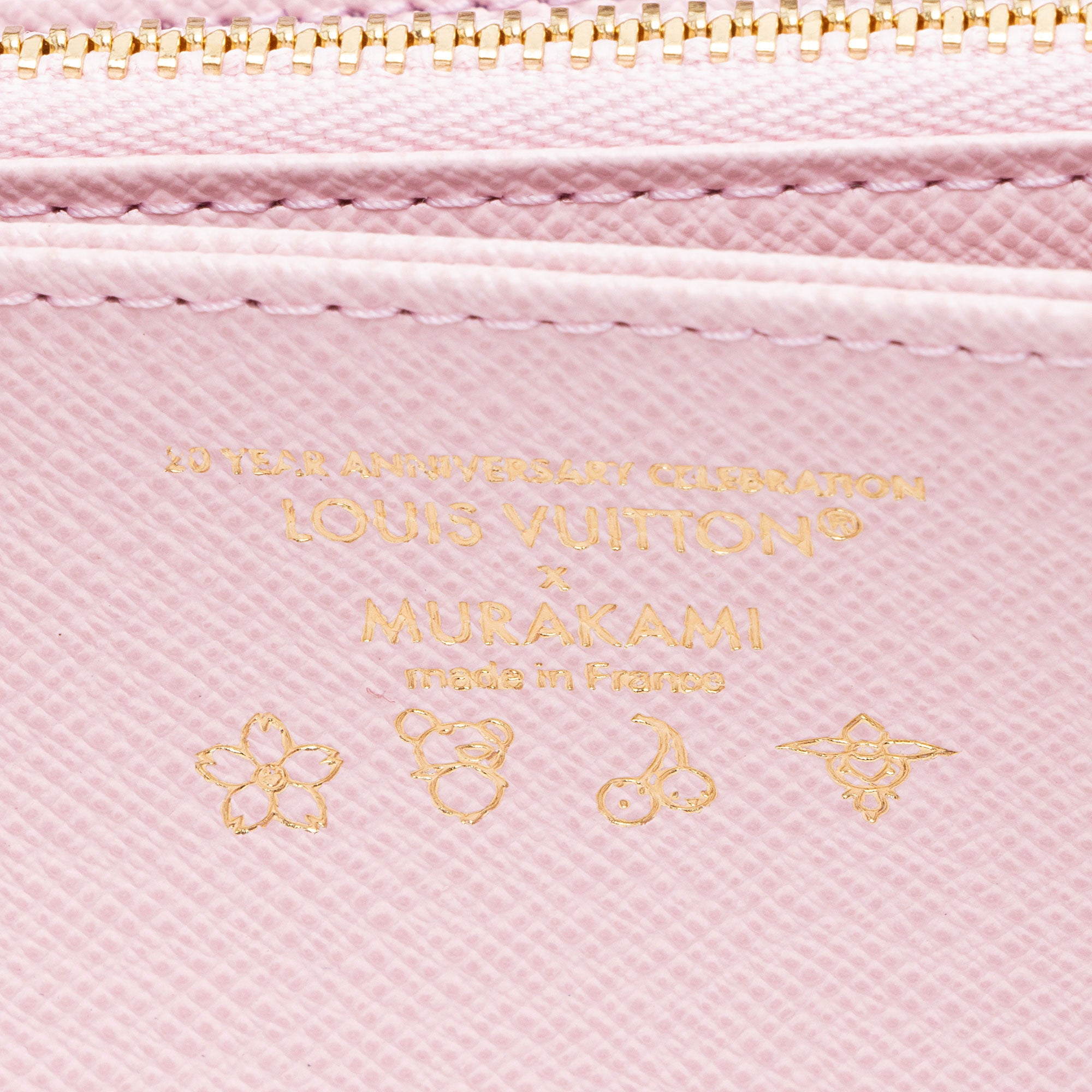 Louis Vuitton x TM Monogram Canvas Cherry Blossom Zippy Wallet