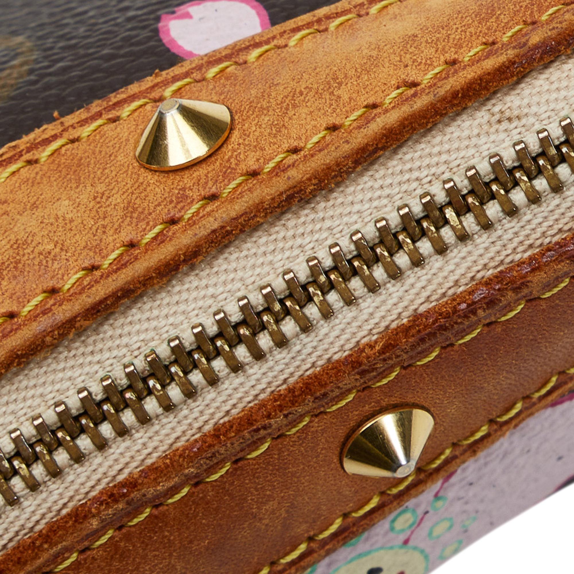 Louis Vuitton x Takashi Murakami Monogram Cherry Blossom Pochette Accessoires (SHG-RrgtNO)