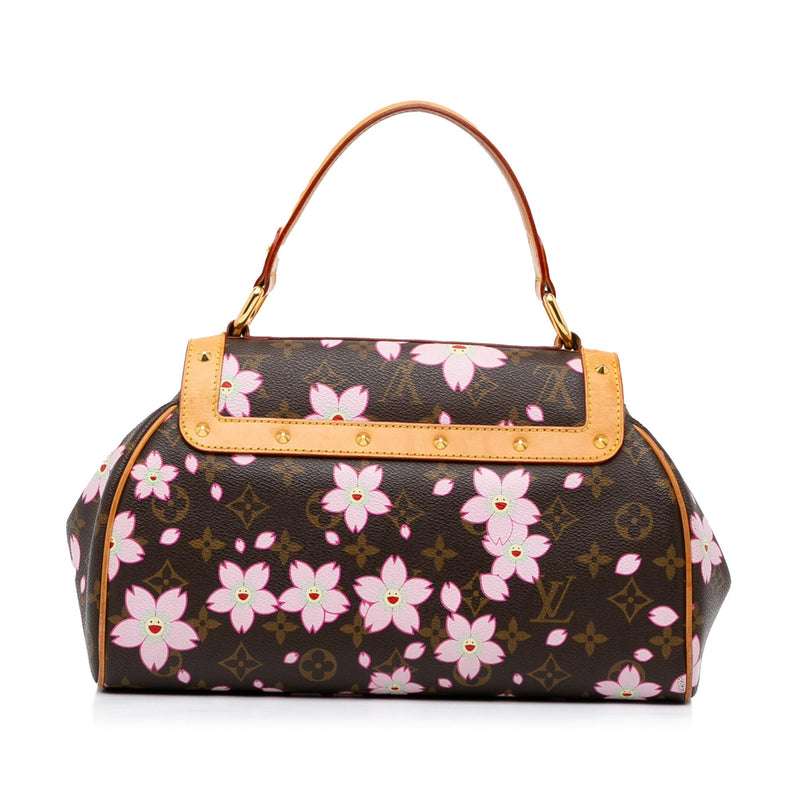 FWRD Renew Louis Vuitton Monogram Cherry Blossom Pouch Bag in Pink | FWRD
