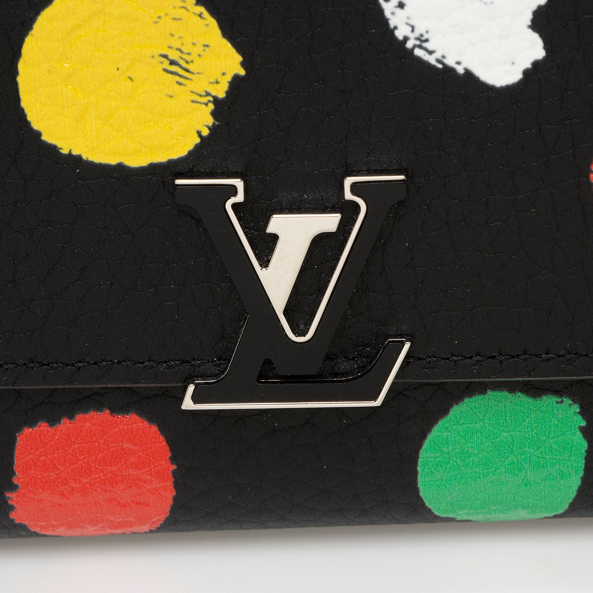 Louis Vuitton x YK Leather Dots Capucines Compact Wallet (SHF-a0OgvF)
