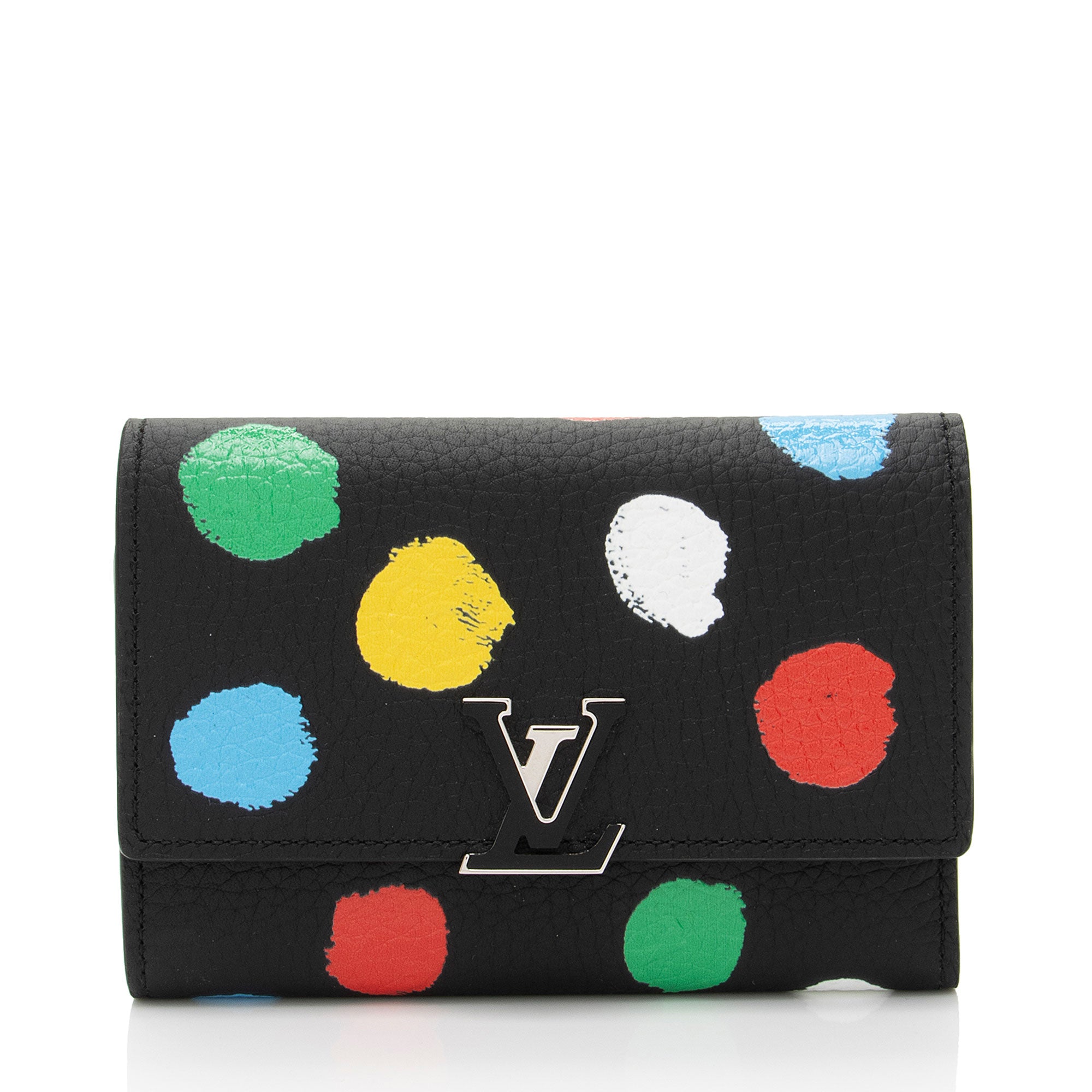 Louis Vuitton x YK Leather Dots Capucines Compact Wallet (SHF-a0OgvF)