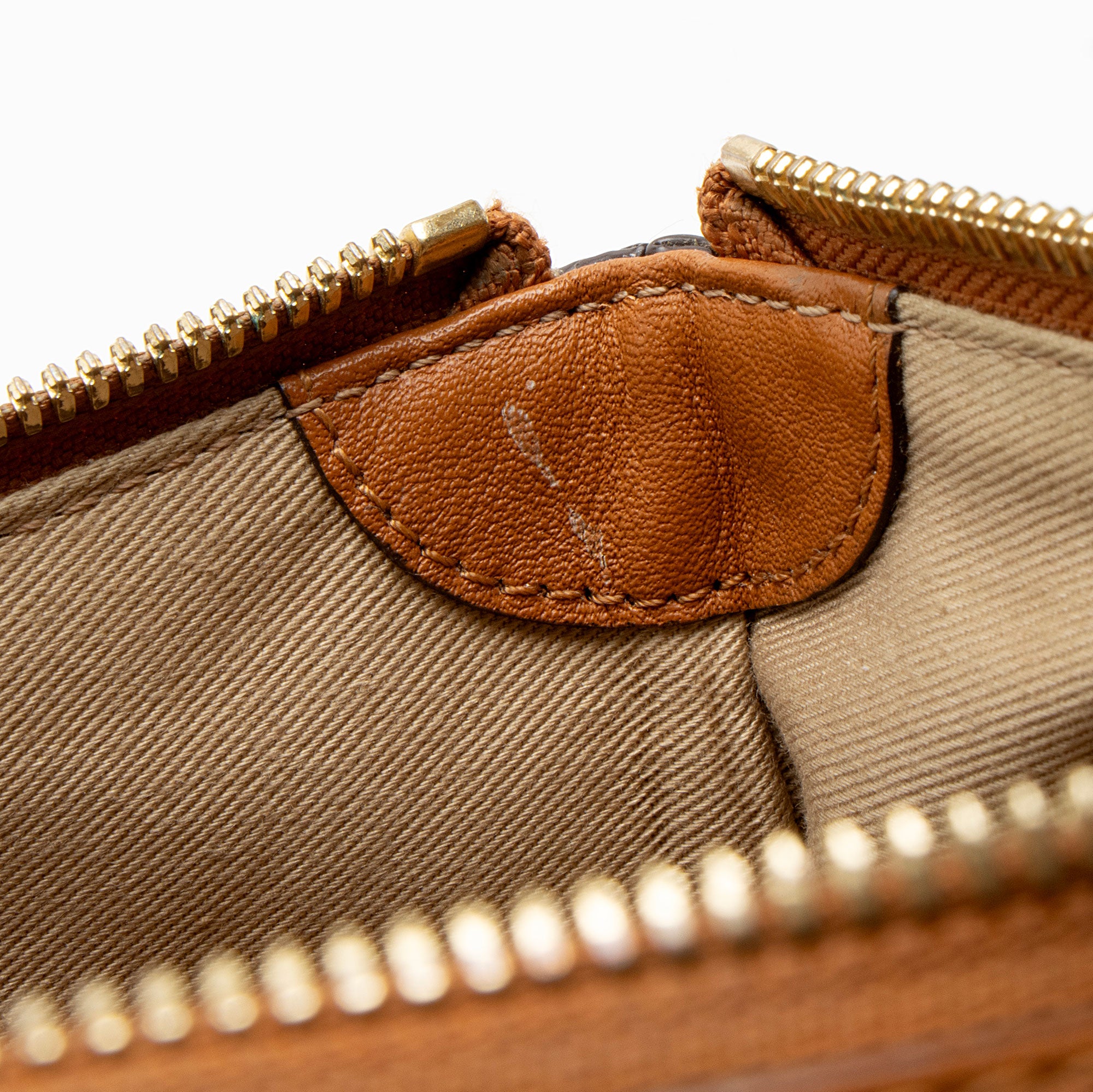 MCM Embossed Leather Aren Medium Crossbody