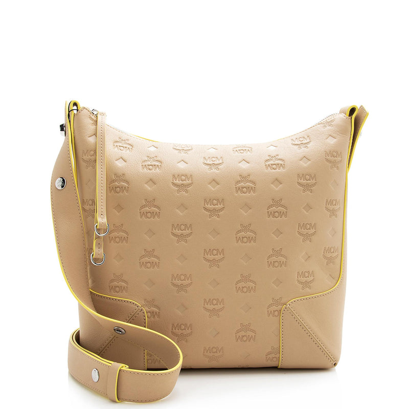 MCM Embossed Leather Klara Large Hobo SHF 22347 LuxeDH
