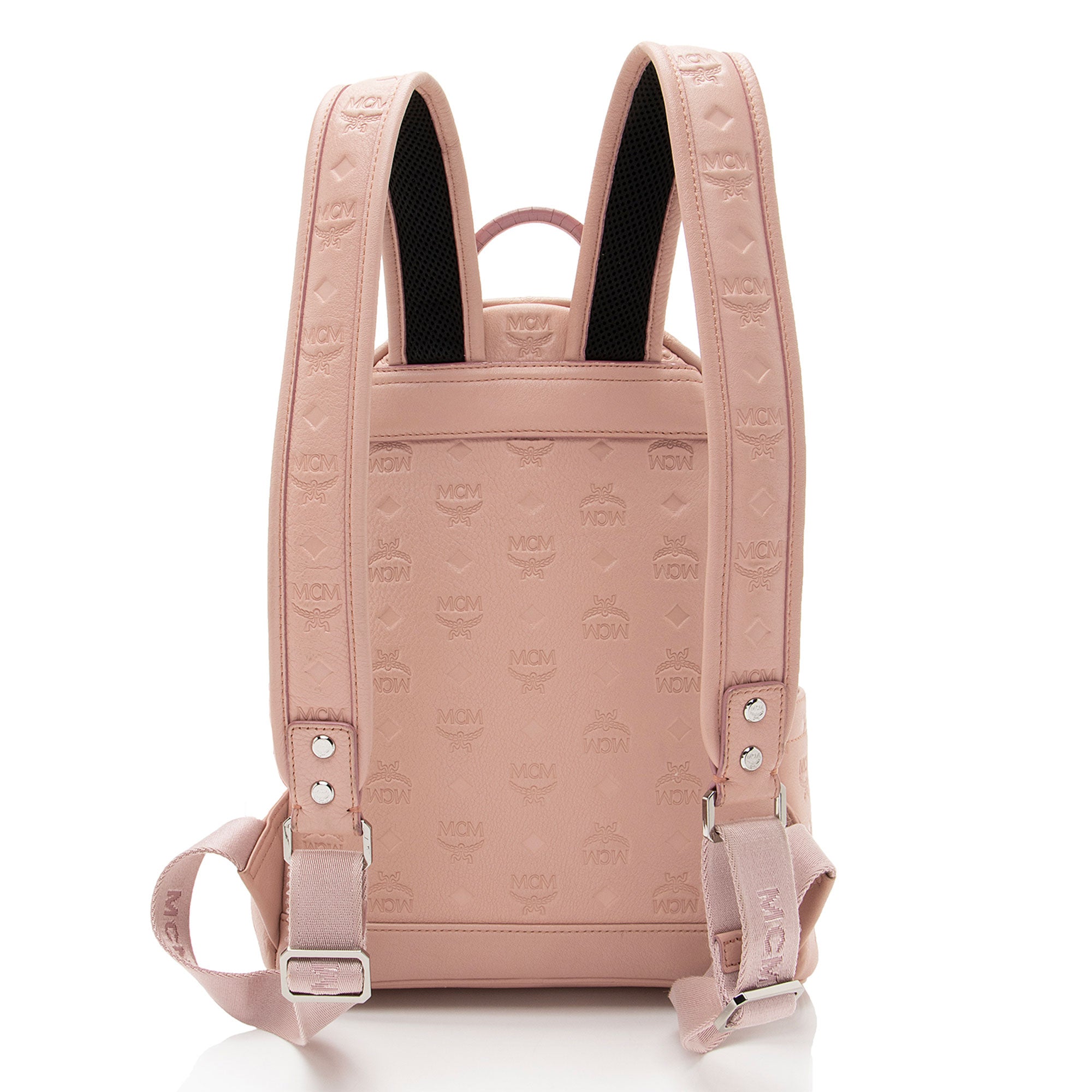 MCM Embossed Leather Small Backpack