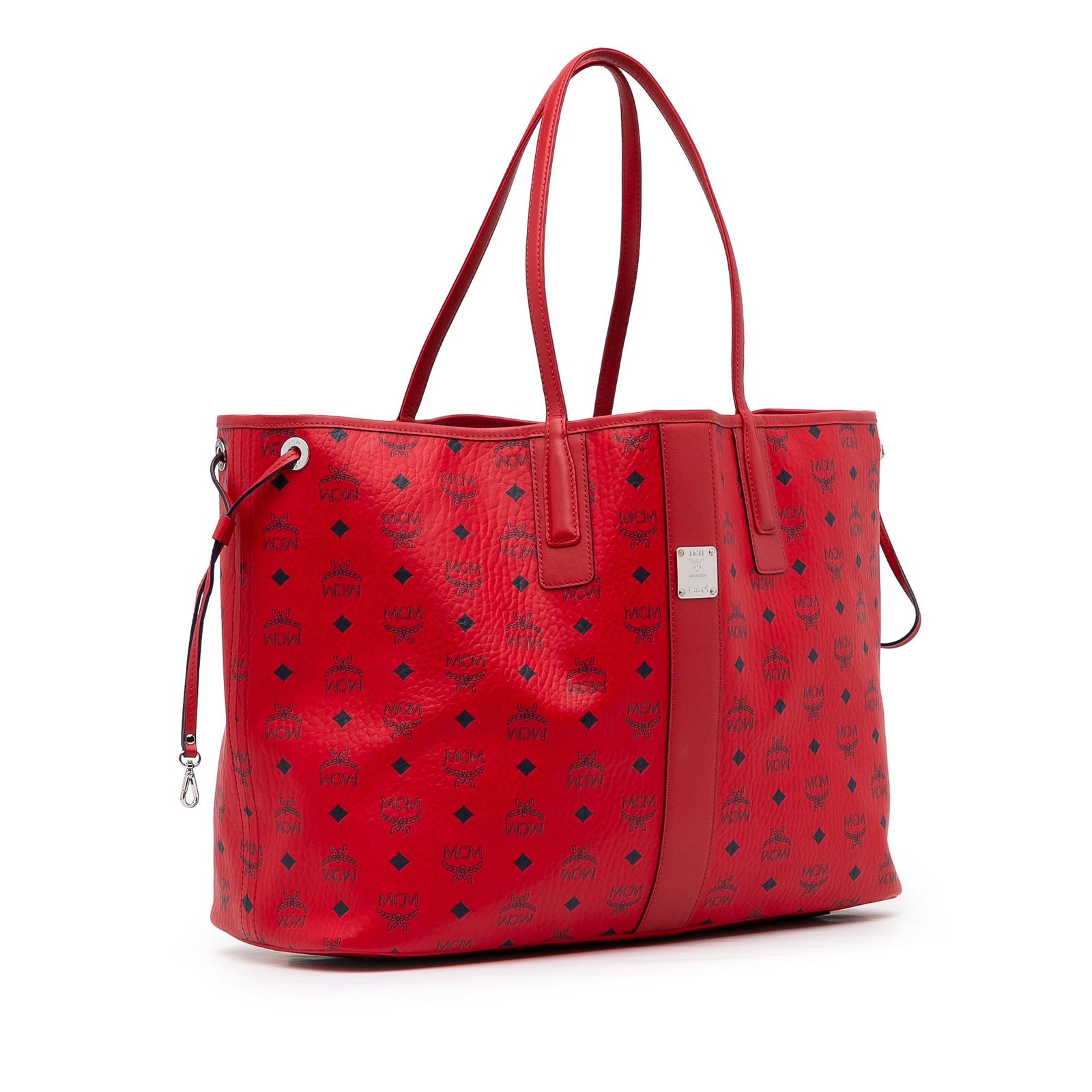 Large mcm tote best sale