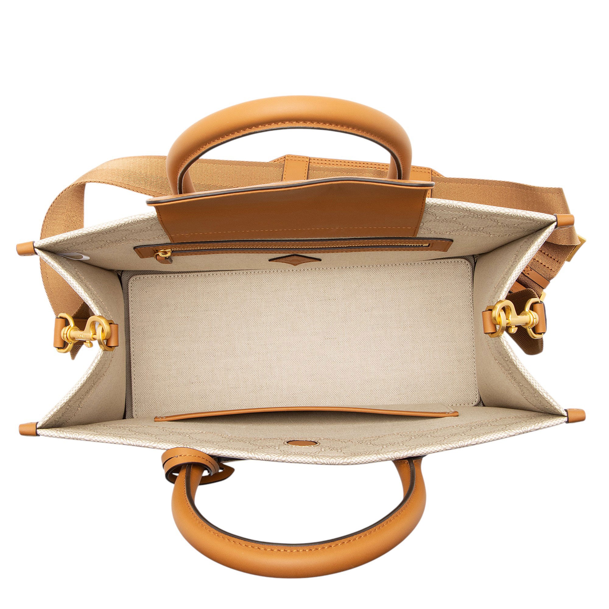 MCM Lauretos Canvas Himmel Medium Tote (SHF-RGtGV8)