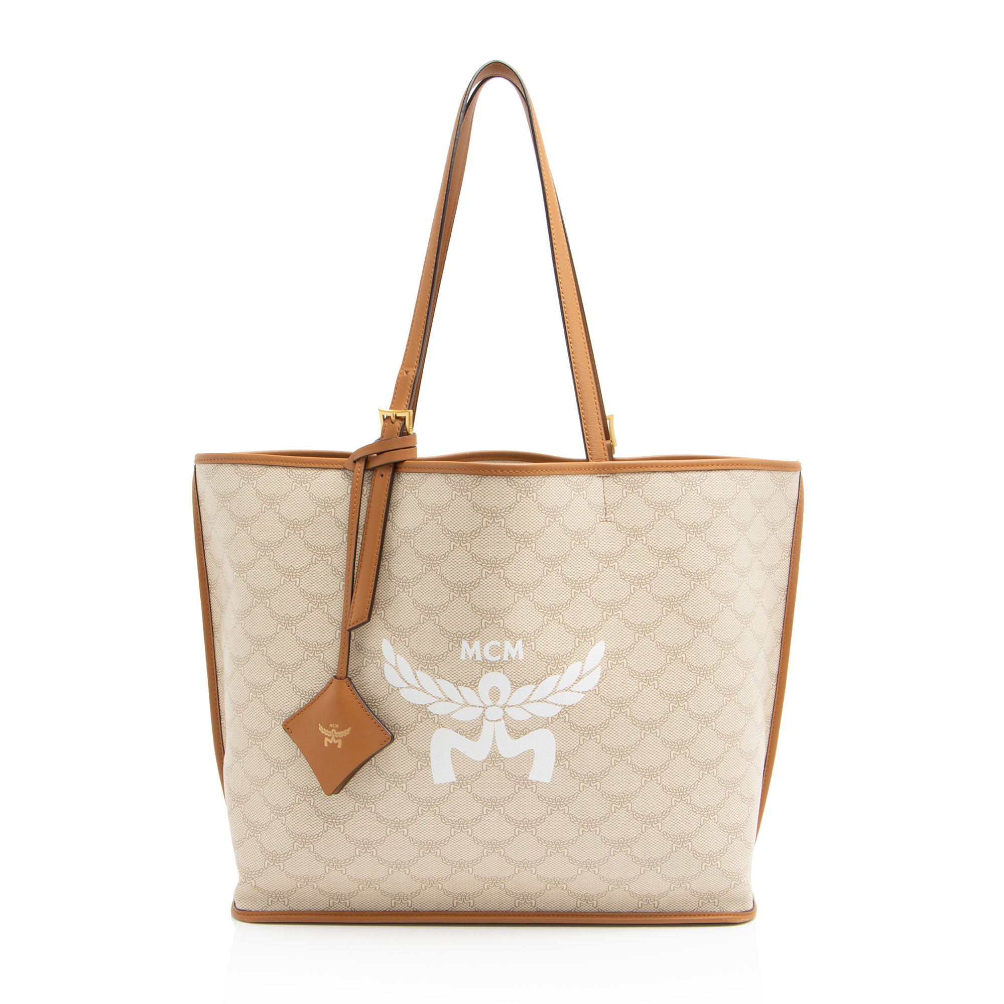 MCM Lauretos Canvas Himmel Shopper Tote (SHF-uC3AKa)