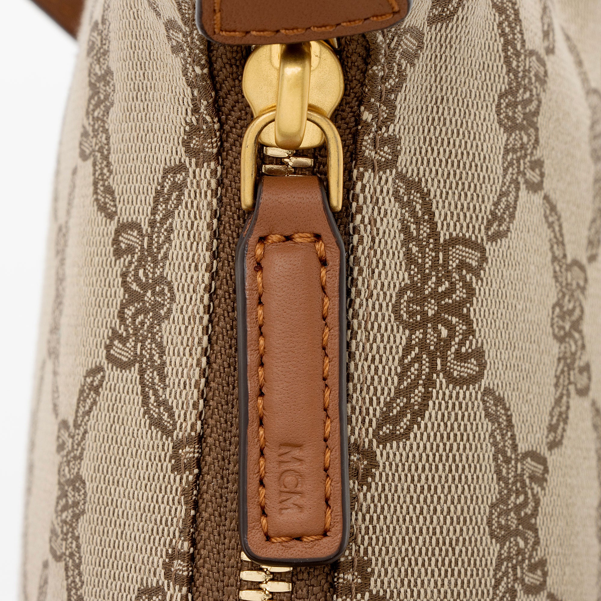 MCM Lauretos Canvas Himmel Small Shoulder Bag