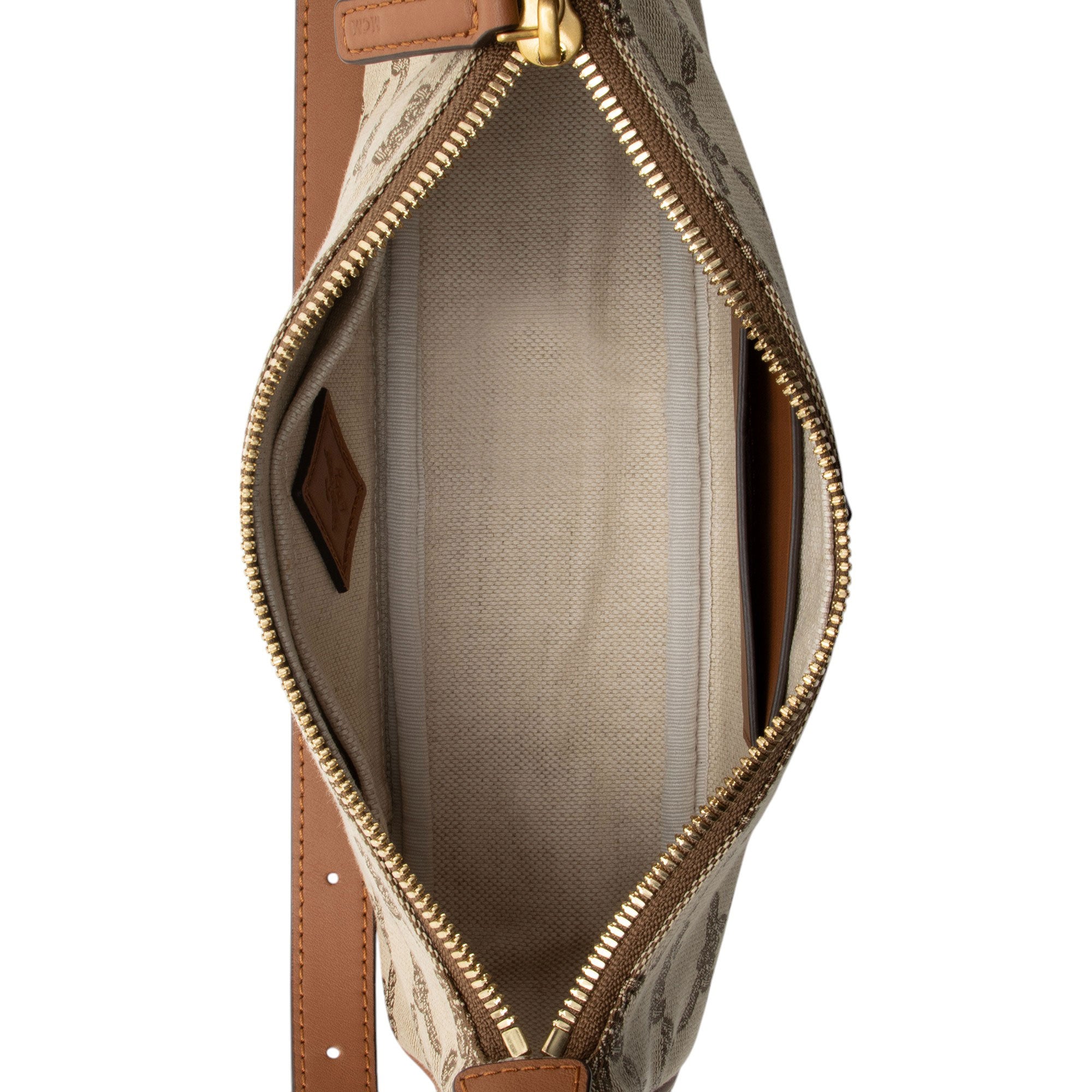 MCM Lauretos Canvas Himmel Small Shoulder Bag