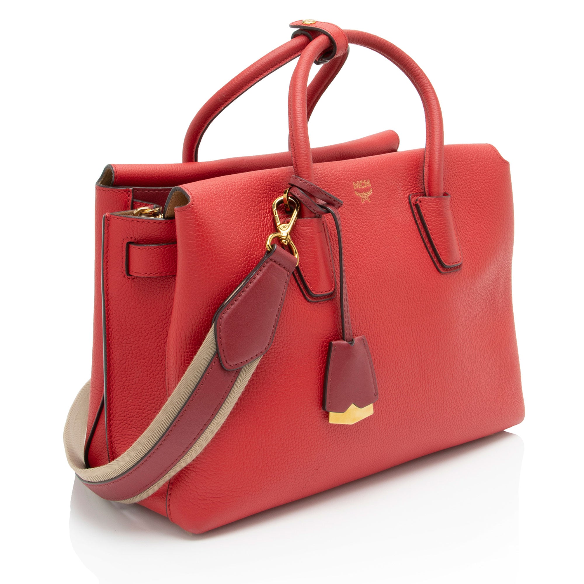 MCM Leather Milla Medium Tote