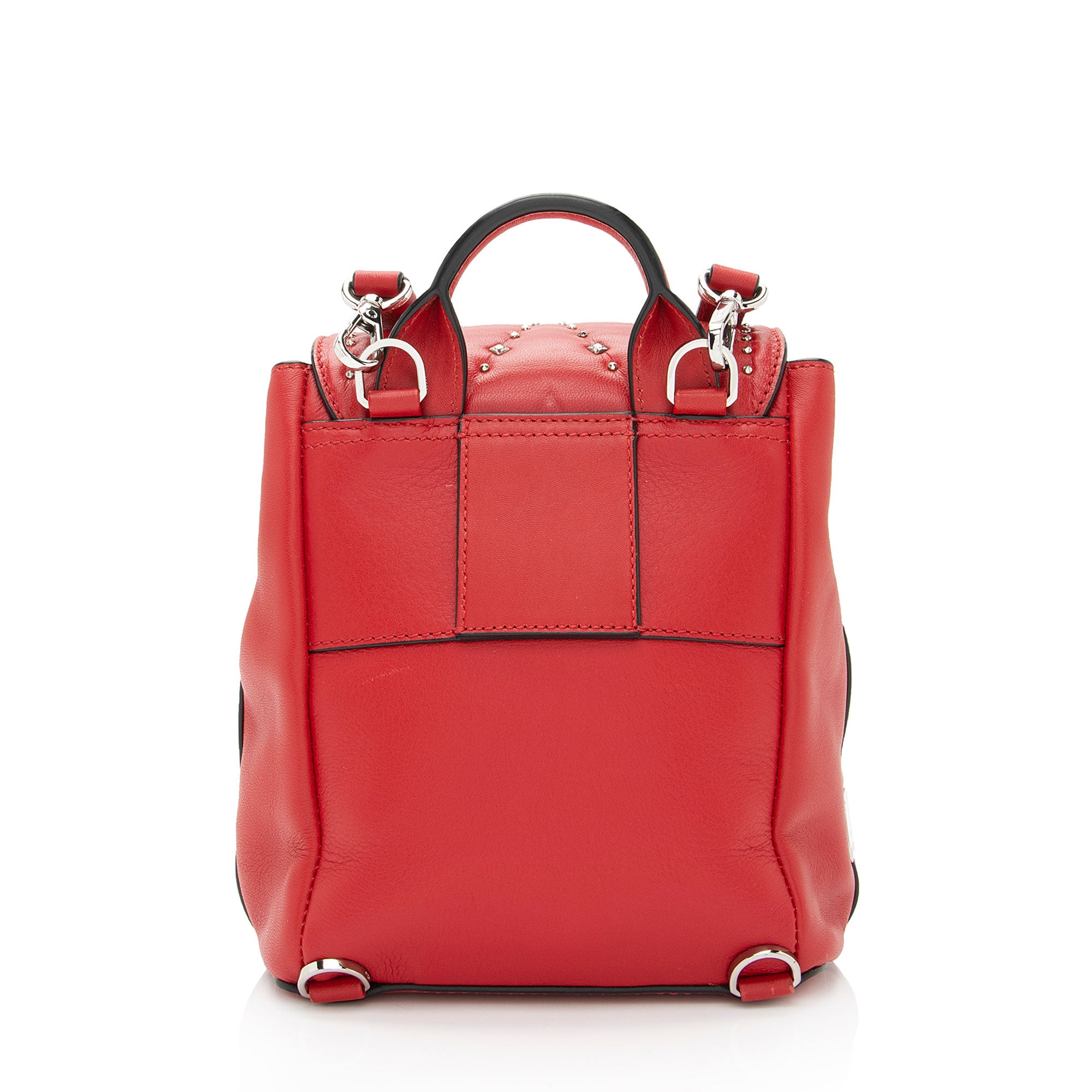 MCM Leather Studded Diamond Disco Mini Backpack (SHF-95c8lS)