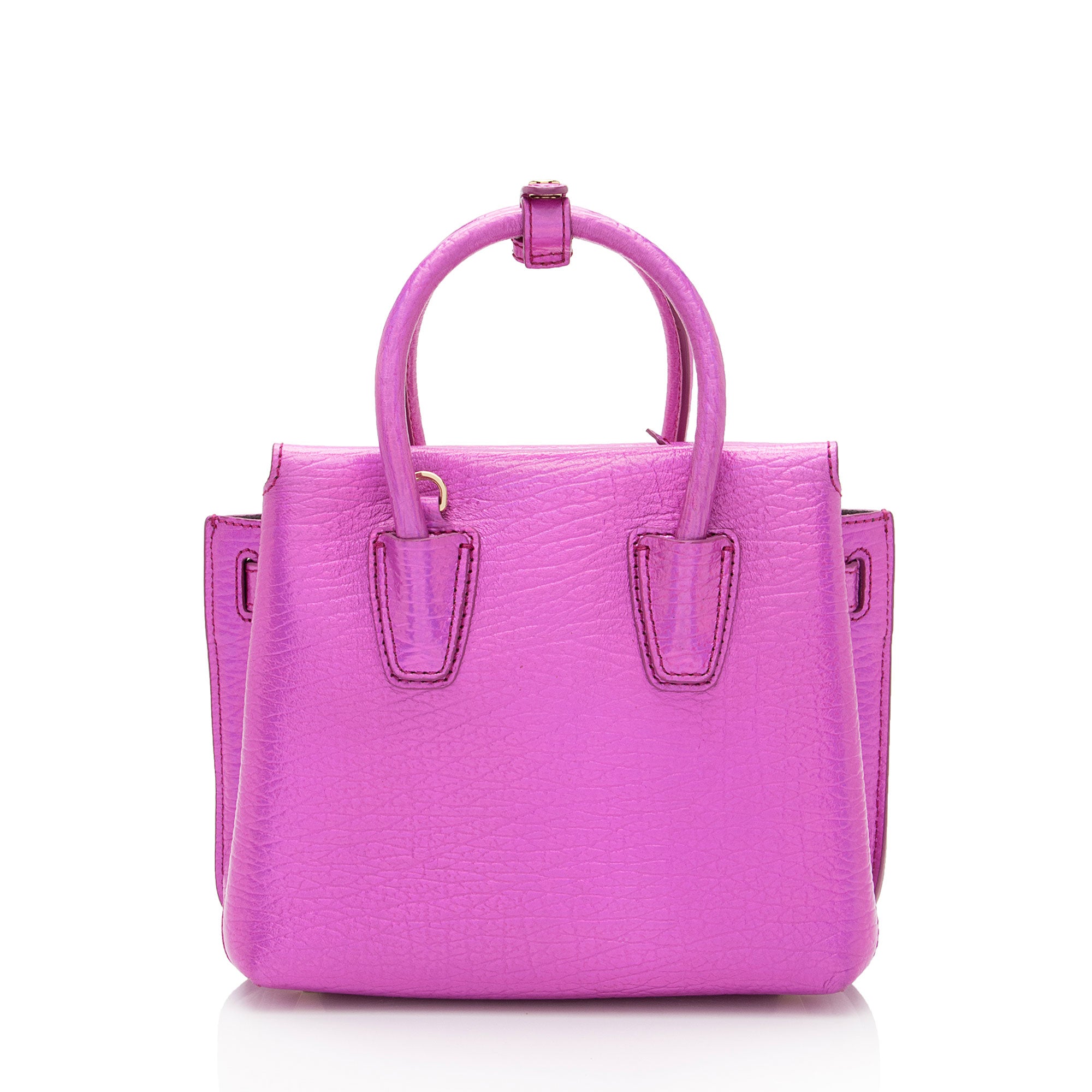 MCM Metallic Leather Cyber Studs Milla Mini Tote