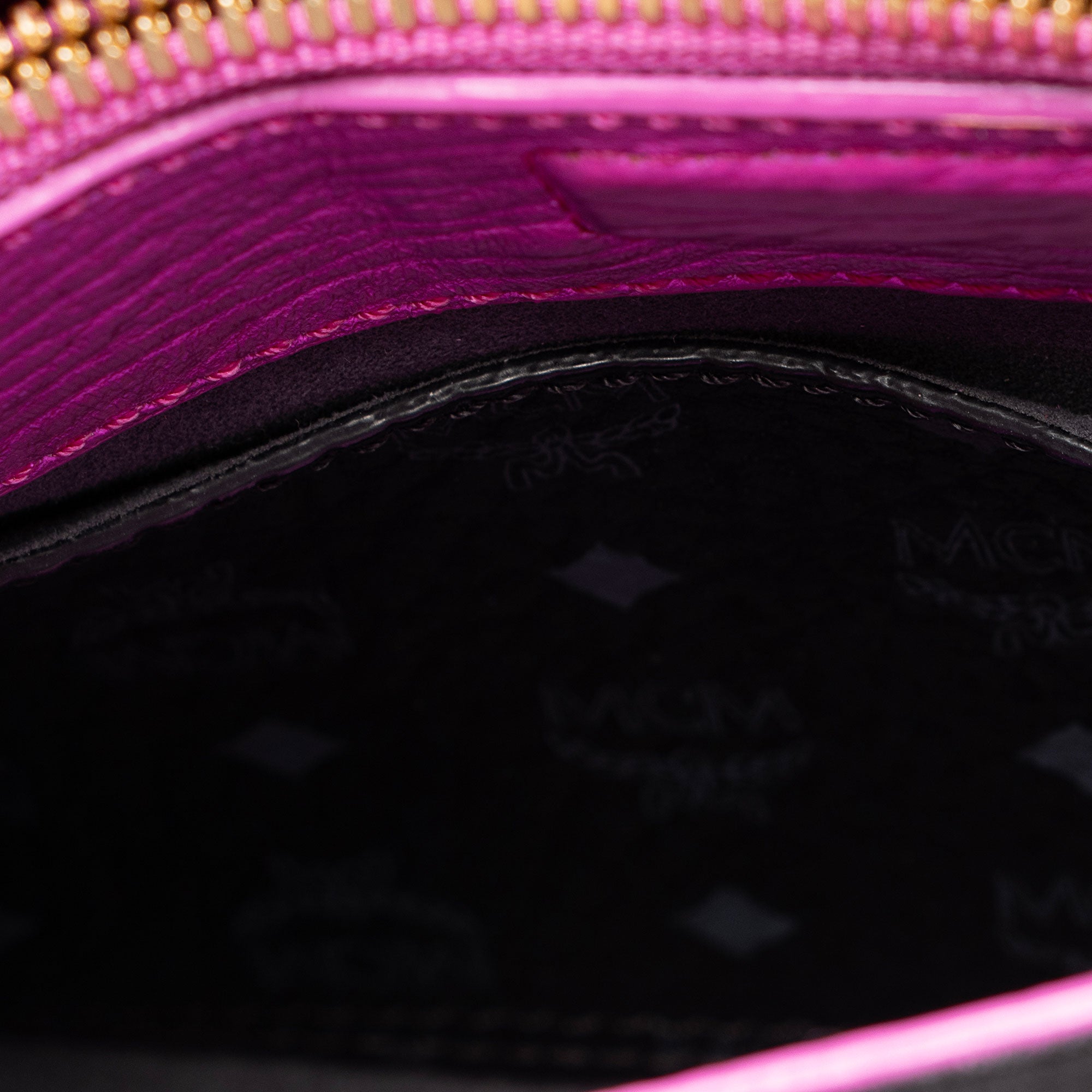 MCM Metallic Leather Cyber Studs Milla Mini Tote