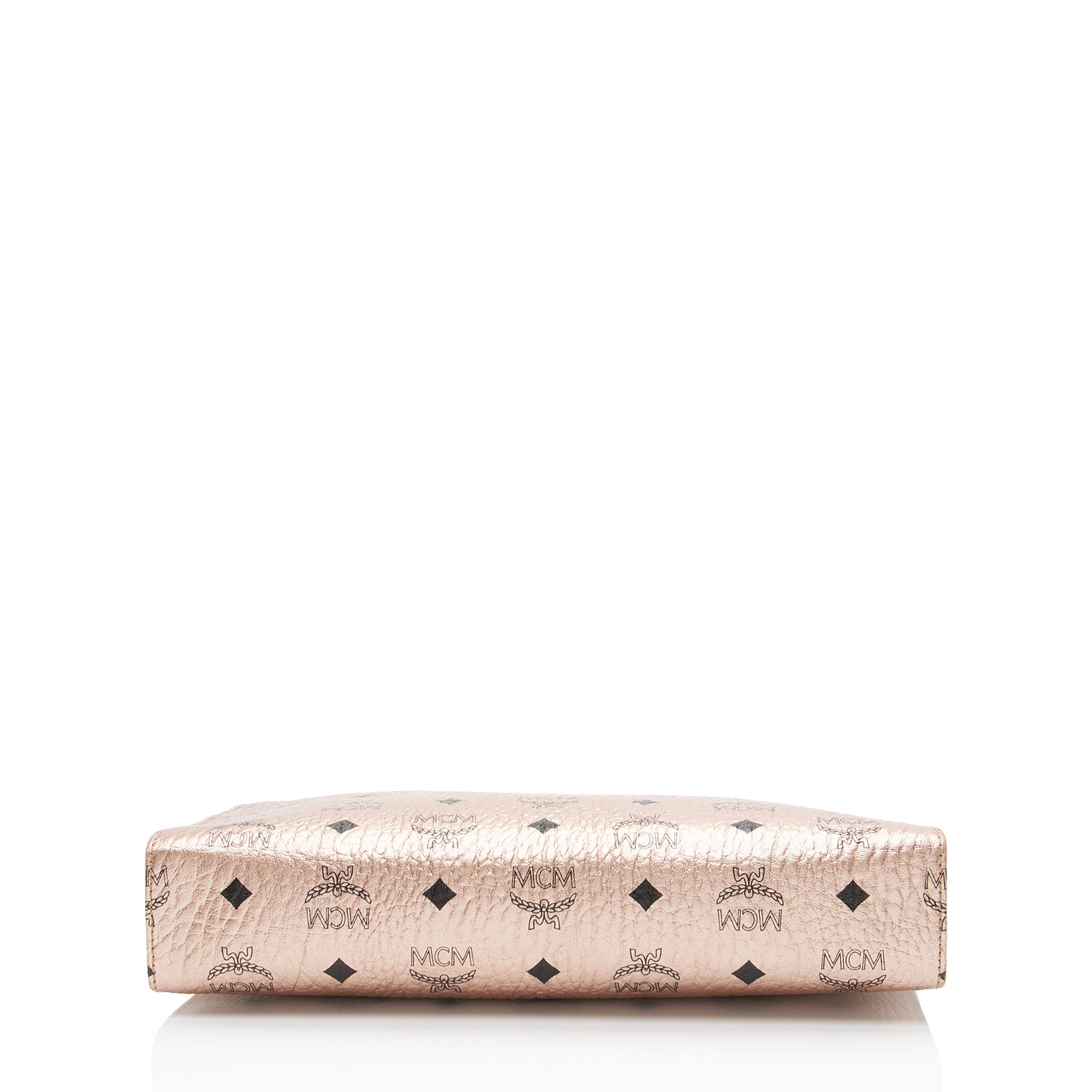 MCM Metallic Visetos Medium Zip Pouch