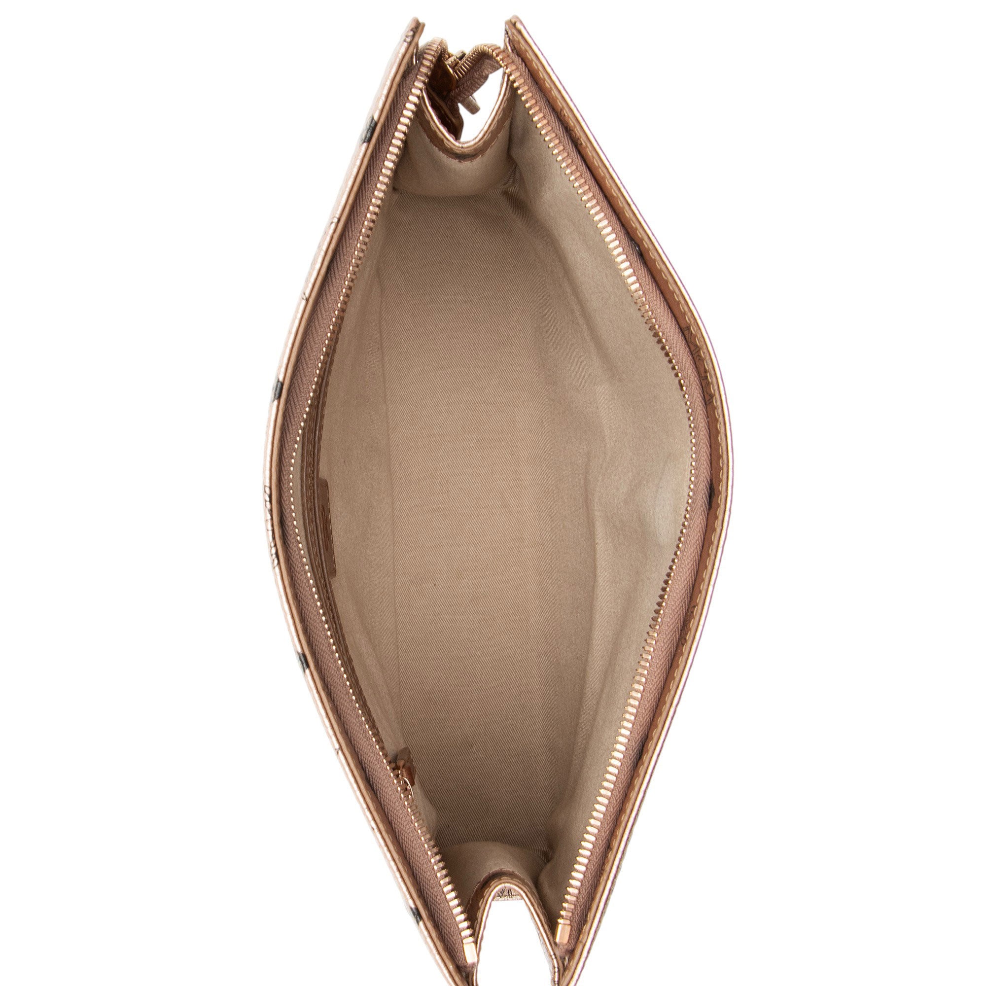 MCM Metallic Visetos Medium Zip Pouch